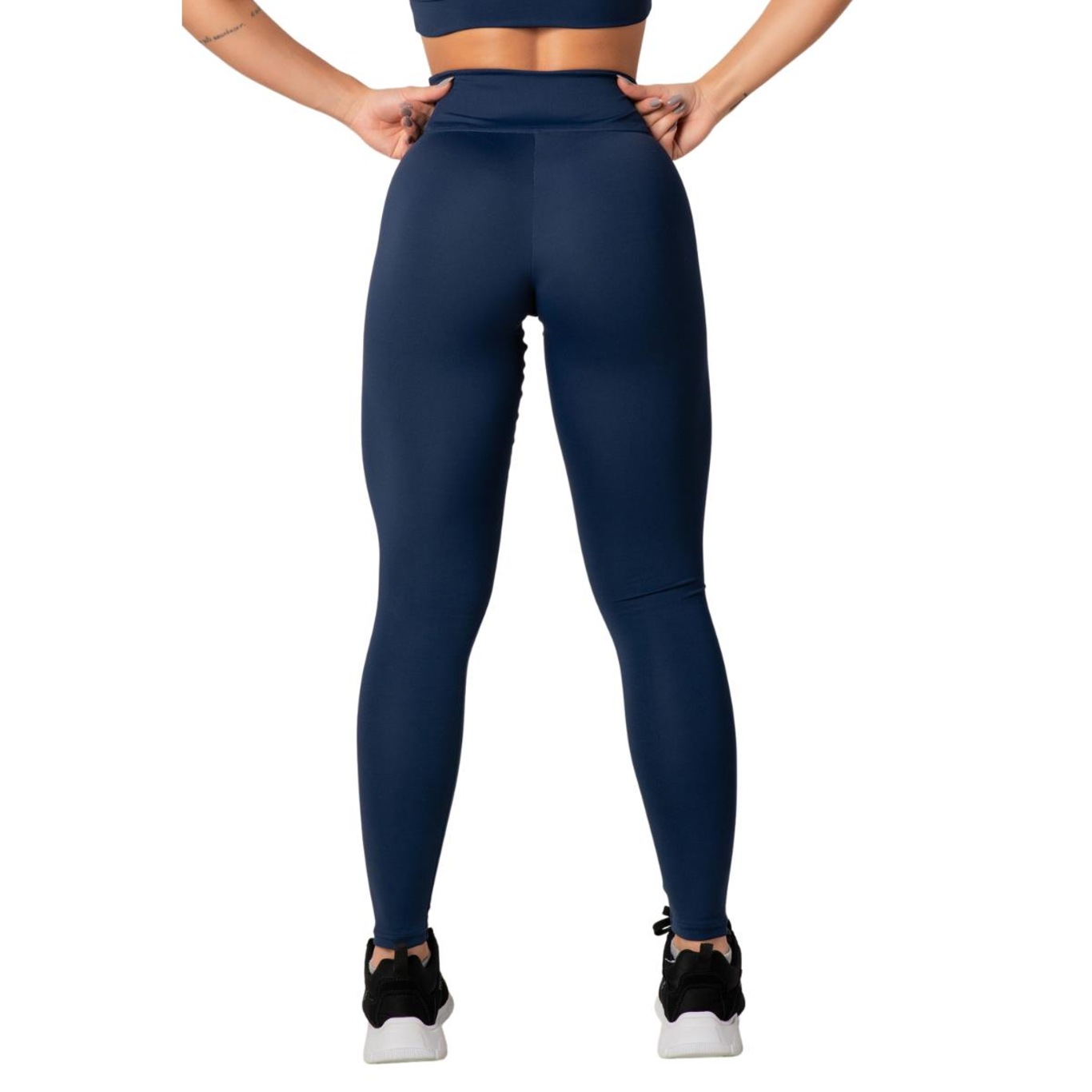 Kit Calça Legging Belmento Básica Cintura Alta - 2 Unidades - Feminina - Foto 5