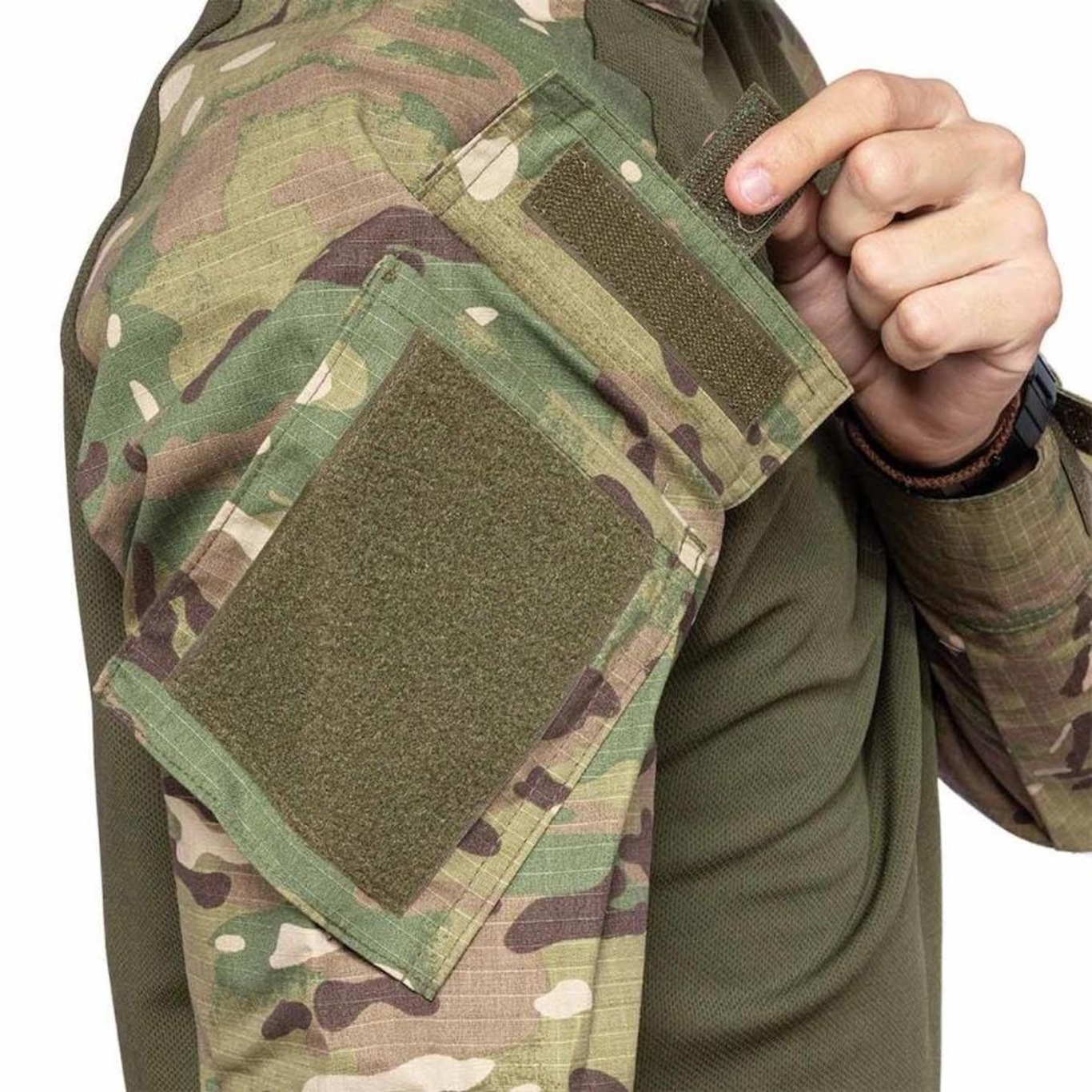 Blusa Combat Shirt Steel Multicam Bélica Com Proteção Solar Uv Fator 50 E Tecido Dry Fit Centauro