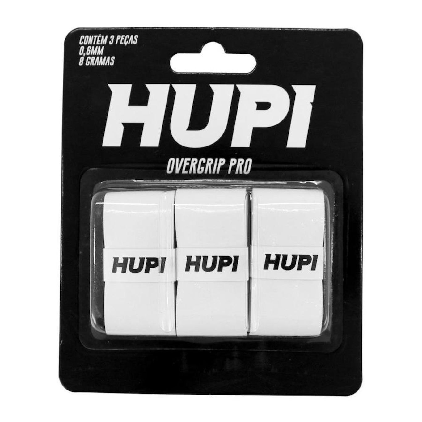 Overgrip HUPI Pro Branco Pack 03 Unidades - Foto 1