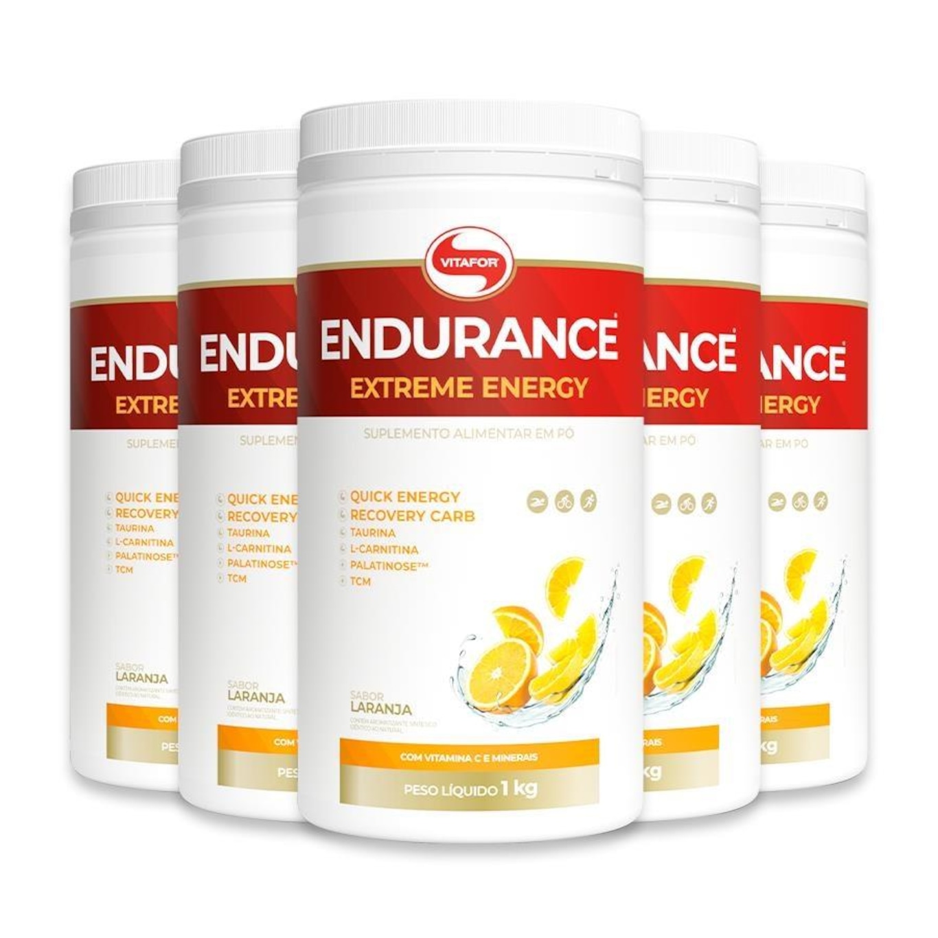 Kit 5x Endurance Vitafor Extreme Energy 1000G Centauro