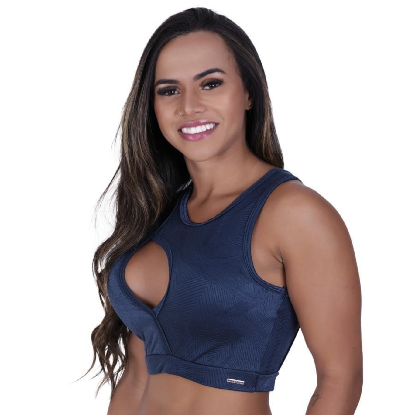 Top Fitness Cropped com Bojo Orbis Helo - Adulto - Foto 3