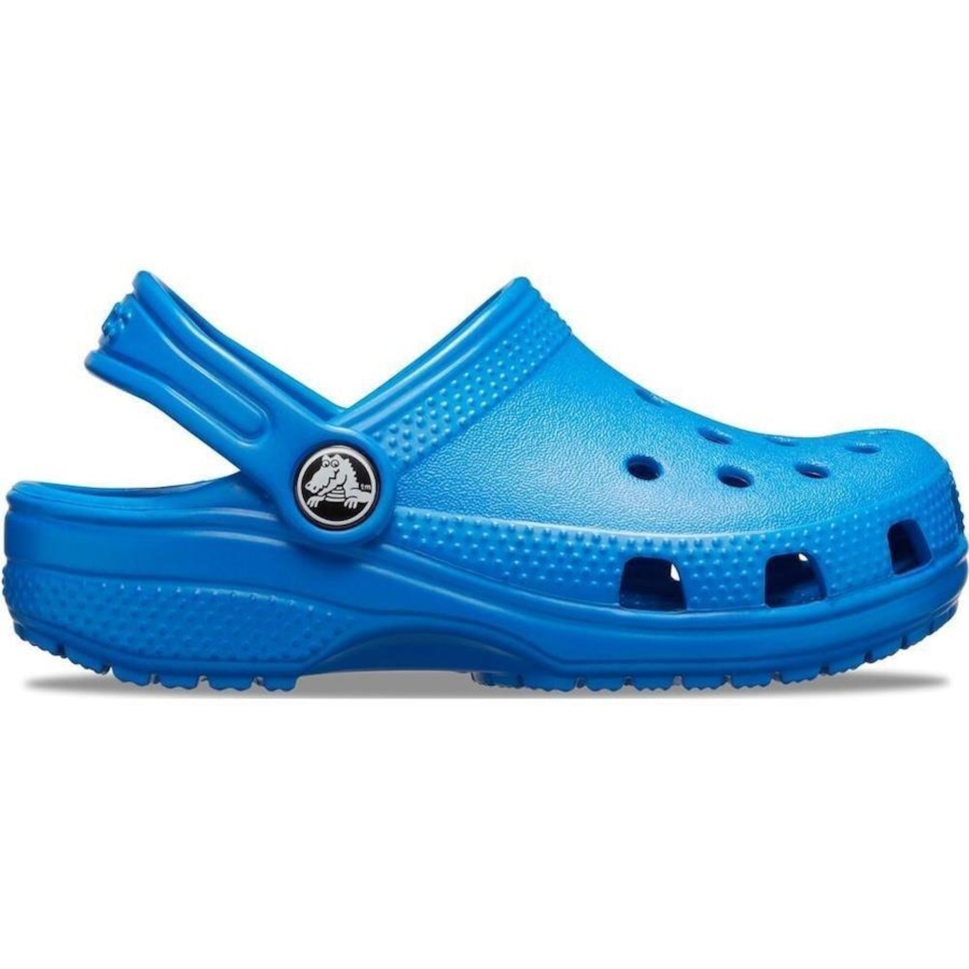 Sandália Crocs Classic Clog Bright Cobalt - Infantil - Foto 1