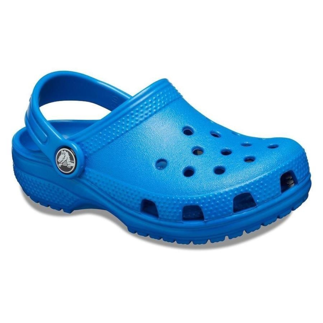 Sandália Crocs Classic Clog Bright Cobalt - Infantil - Foto 2