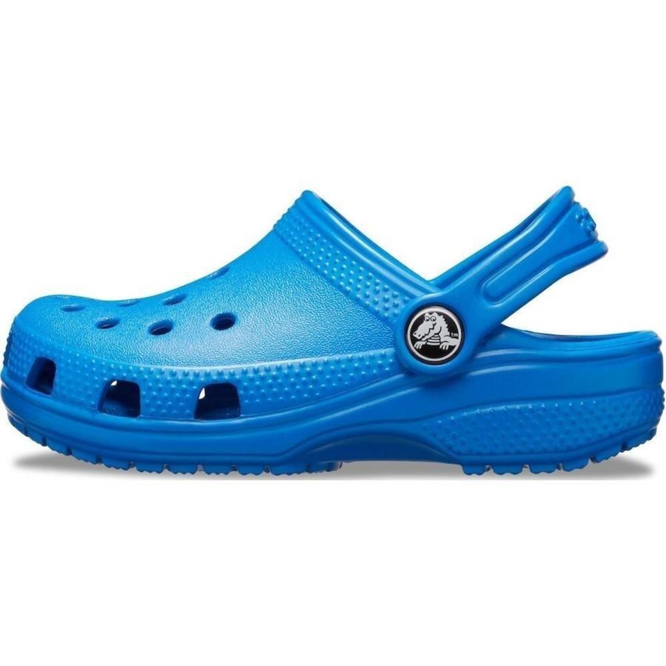 Sandália Crocs Classic Clog Bright Cobalt - Infantil - Foto 3