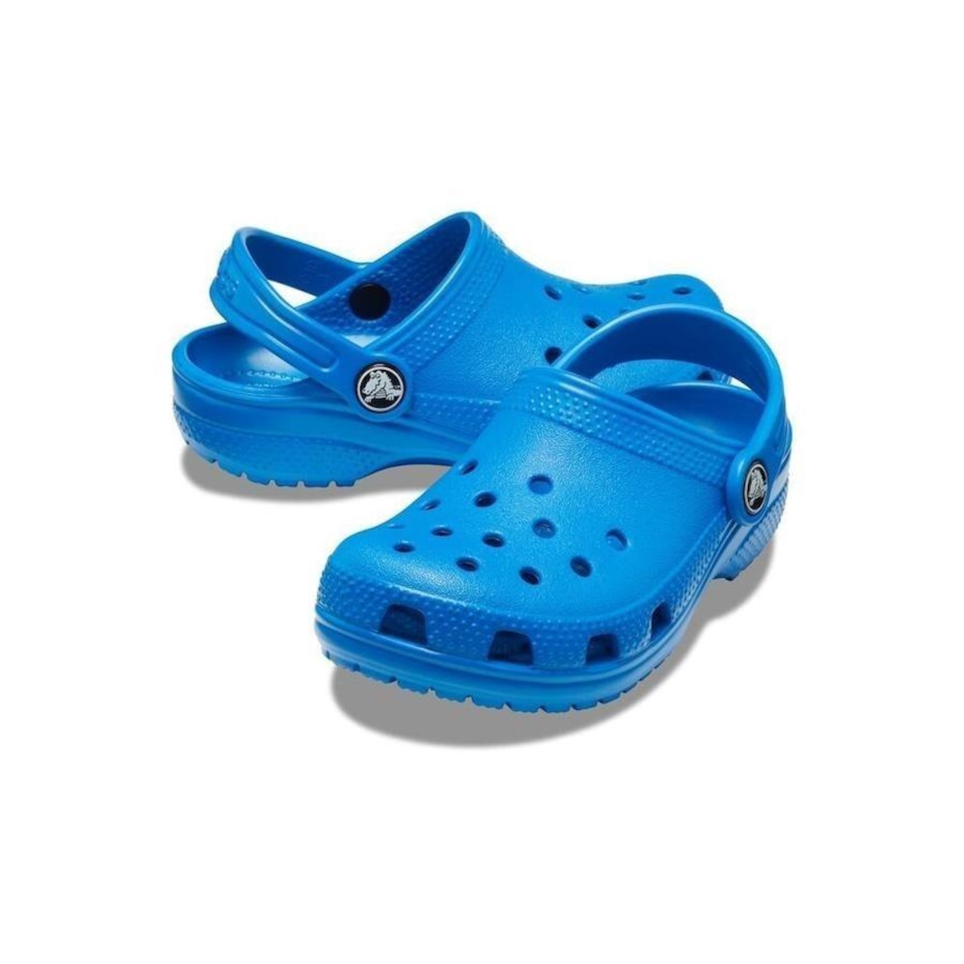 Sandália Crocs Classic Clog Bright Cobalt - Infantil - Foto 4