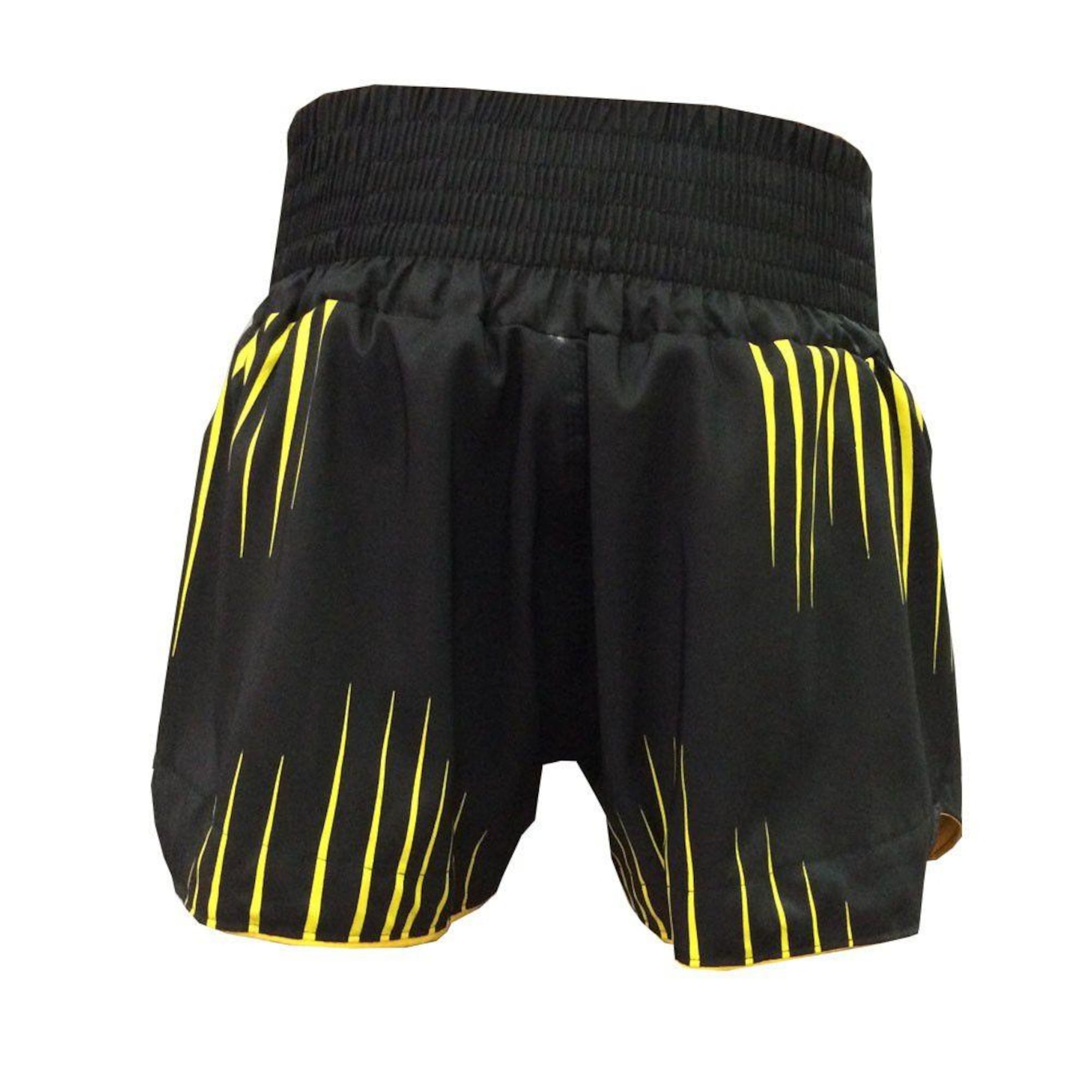 Calção Short Muay Thai / Kickboxing Claw Preto/Amarelo- Uppercut - Foto 3