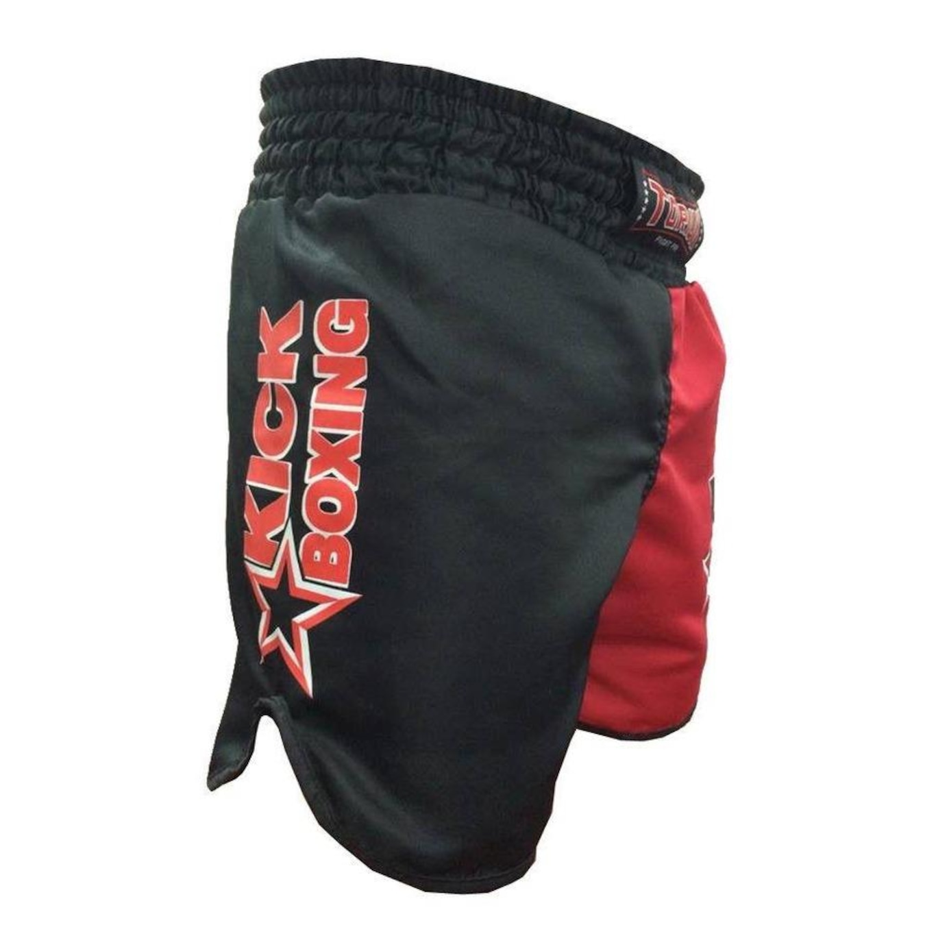 Calção Short Kickboxing Starfighter- Cavado Preto/Verm Toriuk - Foto 2