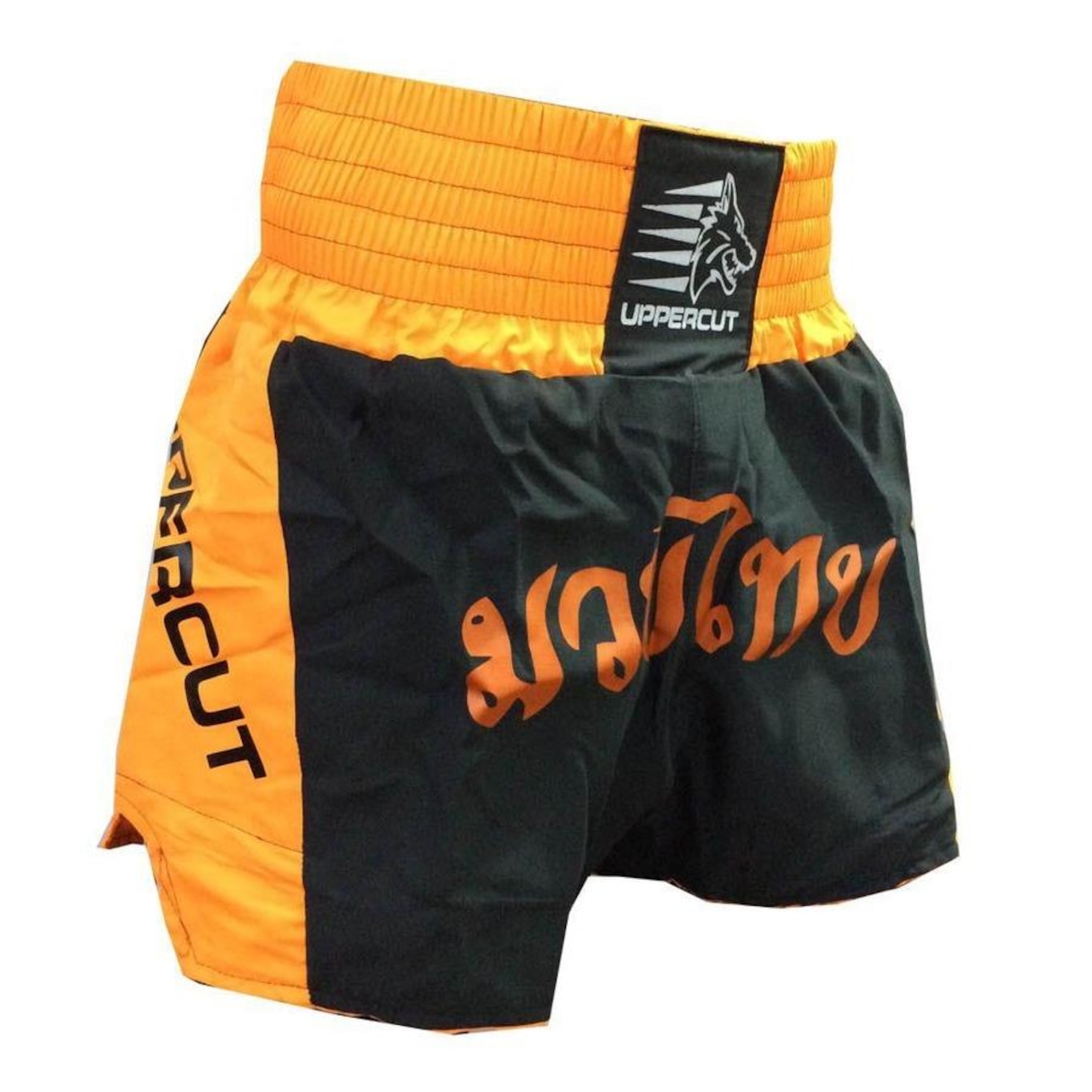 Calção Short Muay Thai Traditional Preto/Laranja Uppercut - Foto 1