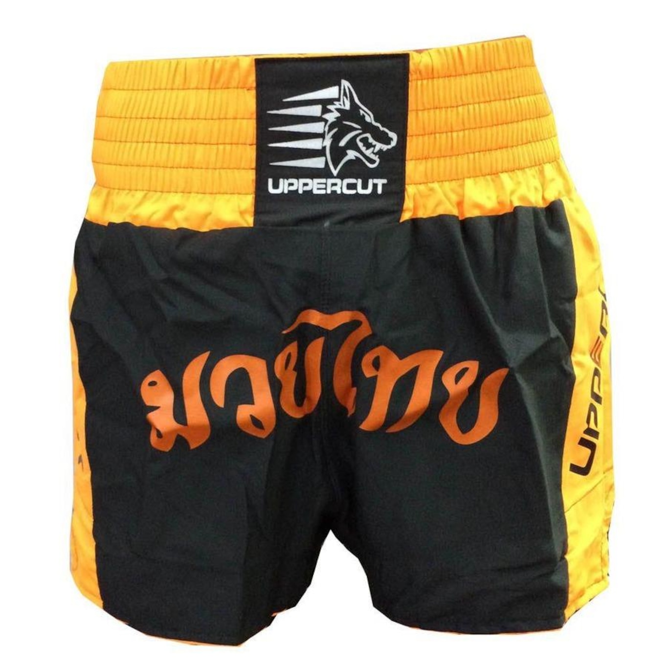 Calção Short Muay Thai Traditional Preto/Laranja Uppercut - Foto 4