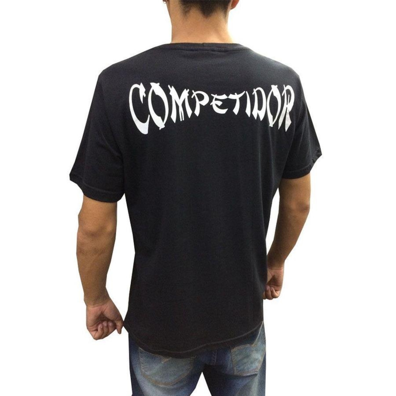 Camisa Camiseta Kickboxing Full Contact Preto/Branco Duelo Fight - Foto 3