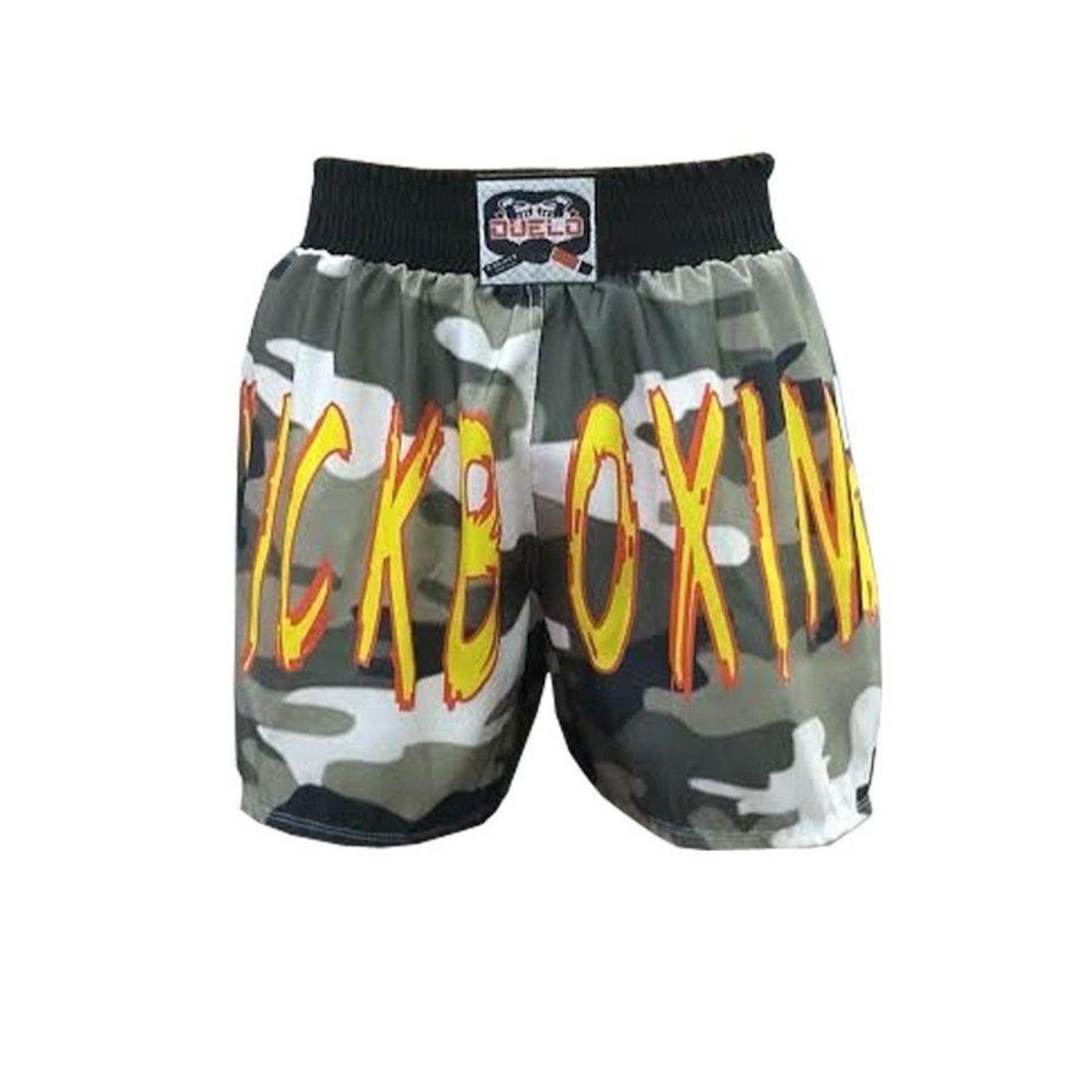 Calção Short Kickboxing Military Cavado Camuflado Duelo Fight - Foto 2