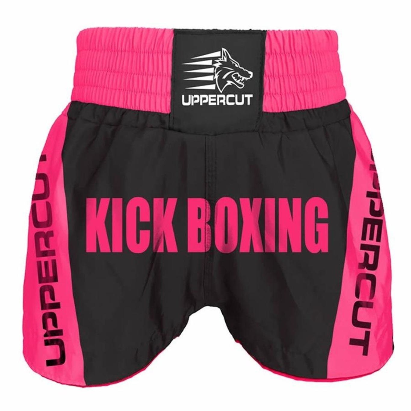 Calção Short Kickboxing  Premium Preto/Rosa Uppercut - Foto 1