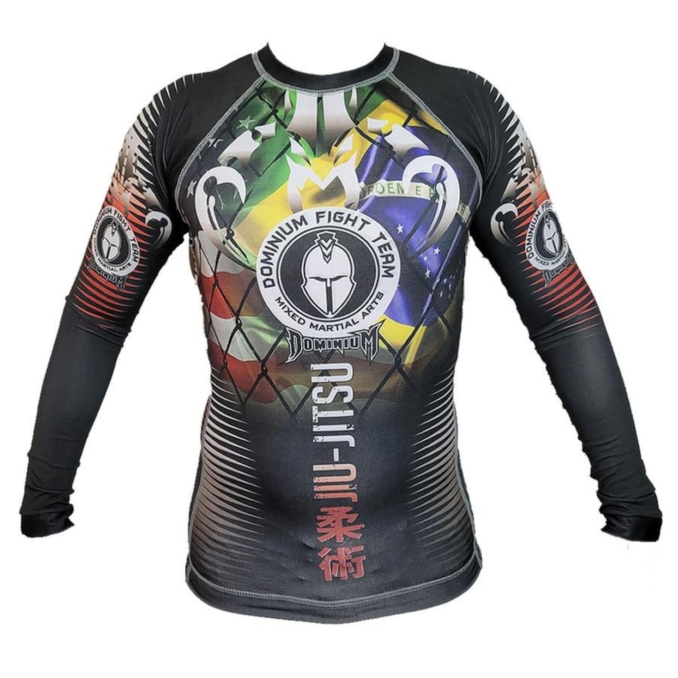 Camisa Rash Guard Manga Longa Preto- 2201P- Dominium . - Foto 1