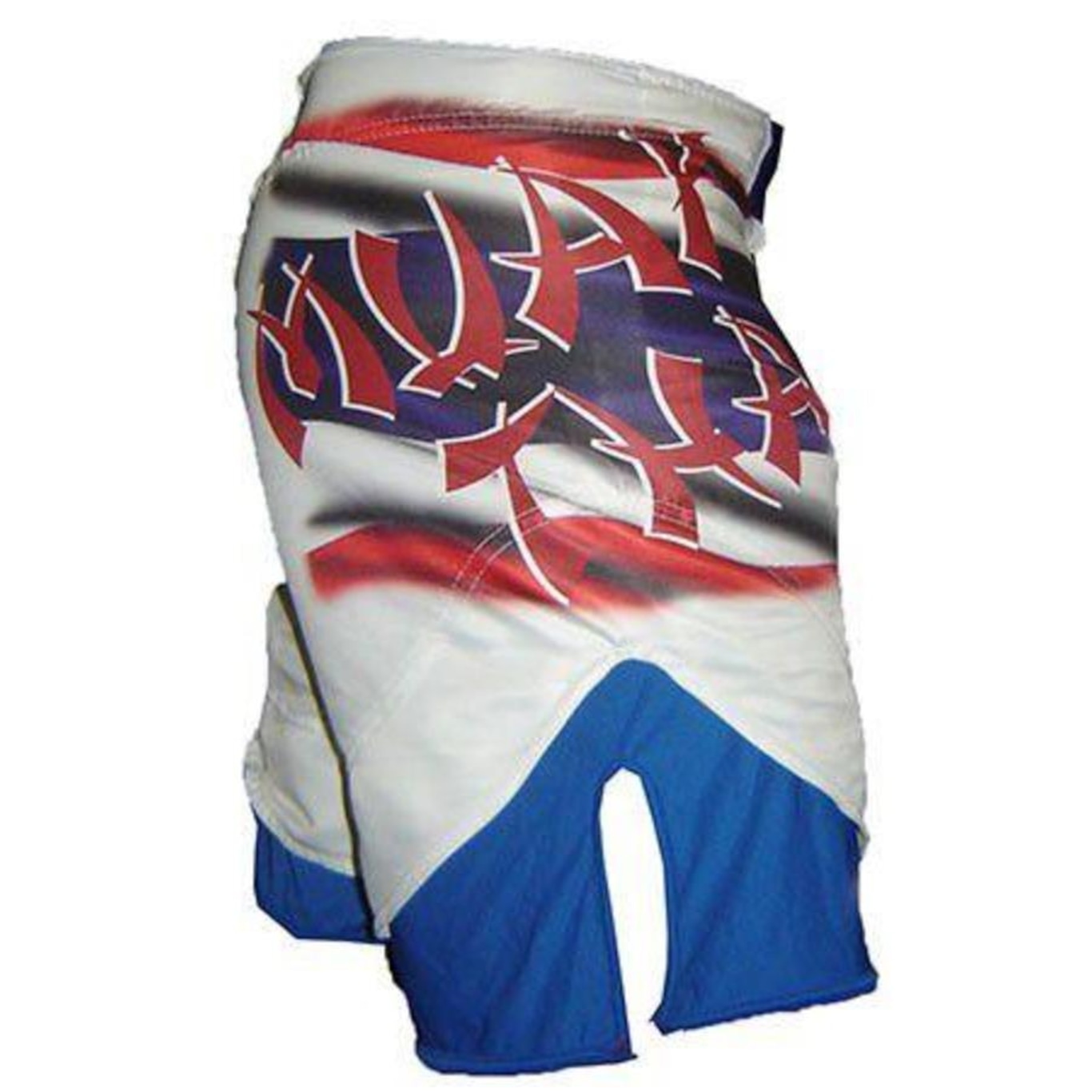 Bermuda Muay Thai MMA Dry 1653  Branco/Azul  Dominium - Foto 1