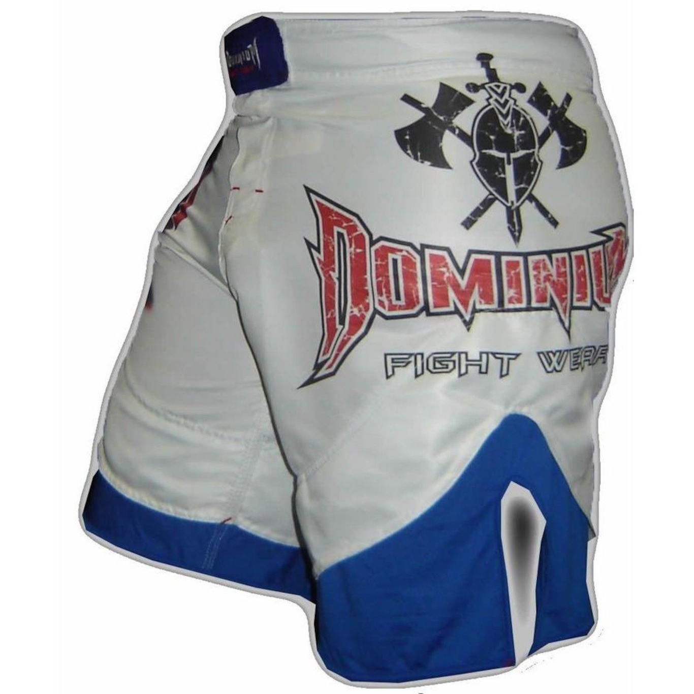 Bermuda Muay Thai MMA Dry 1653  Branco/Azul  Dominium - Foto 3