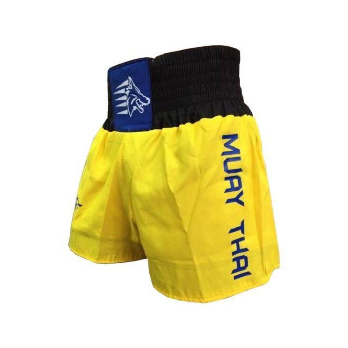 Calção Short Muay Thai Stars Tribal Azul/Amarelo- Uppercut - Foto 1