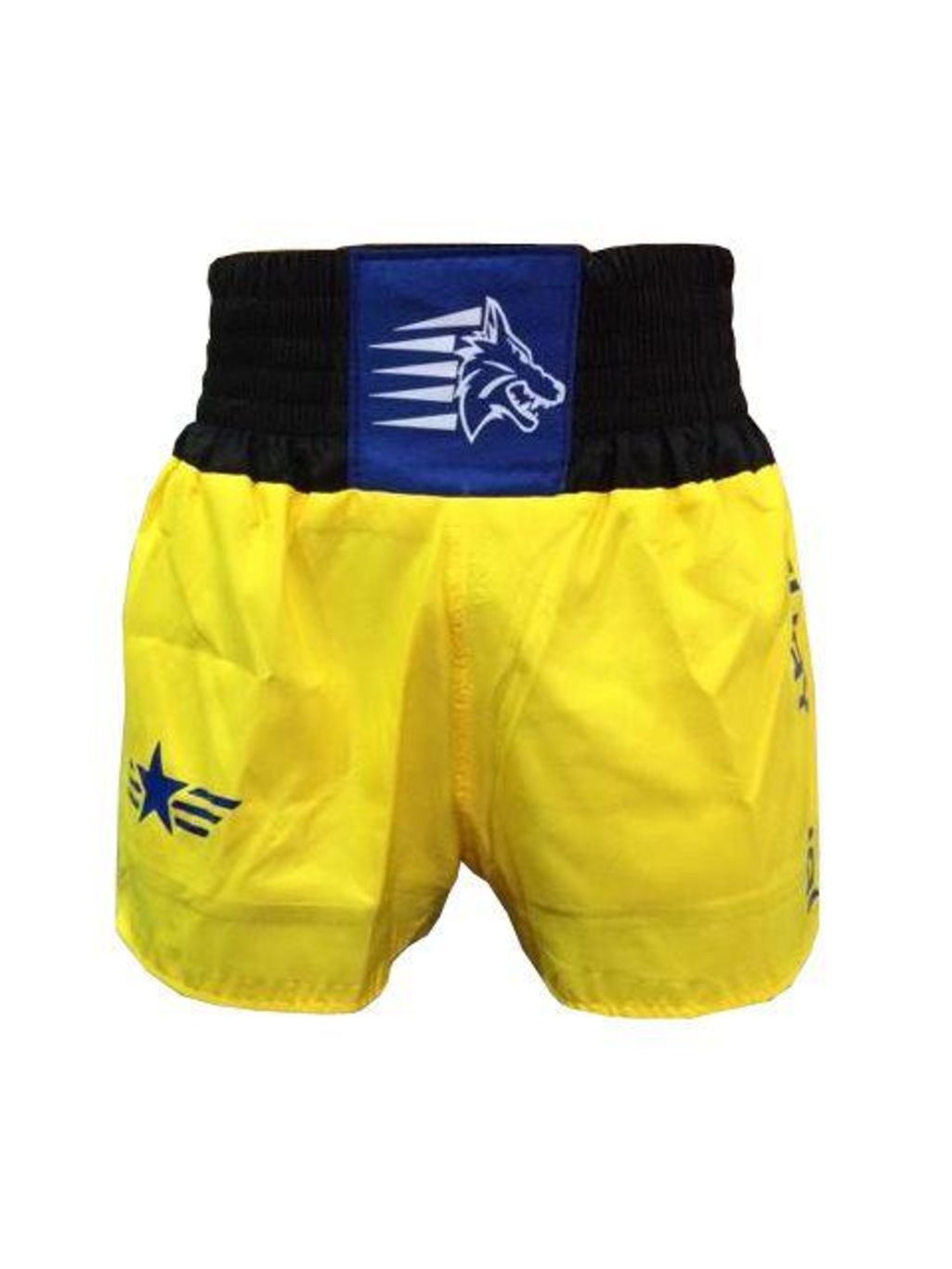 Calção Short Muay Thai Stars Tribal Azul/Amarelo- Uppercut - Foto 3