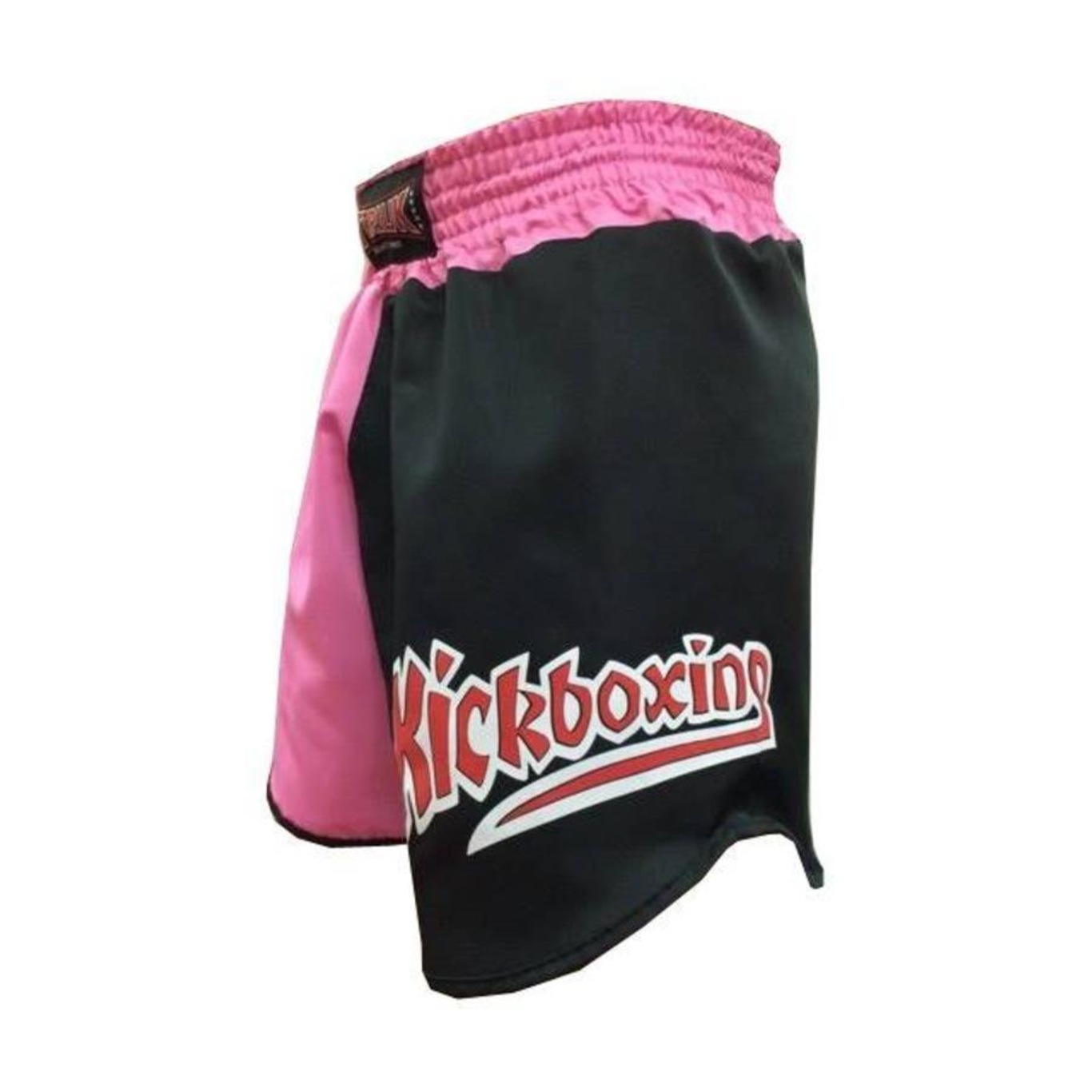 Calção / Short Kickboxing Feminino Cavado-  K1 V2- Preto/Rosa Toriuk . - Foto 1