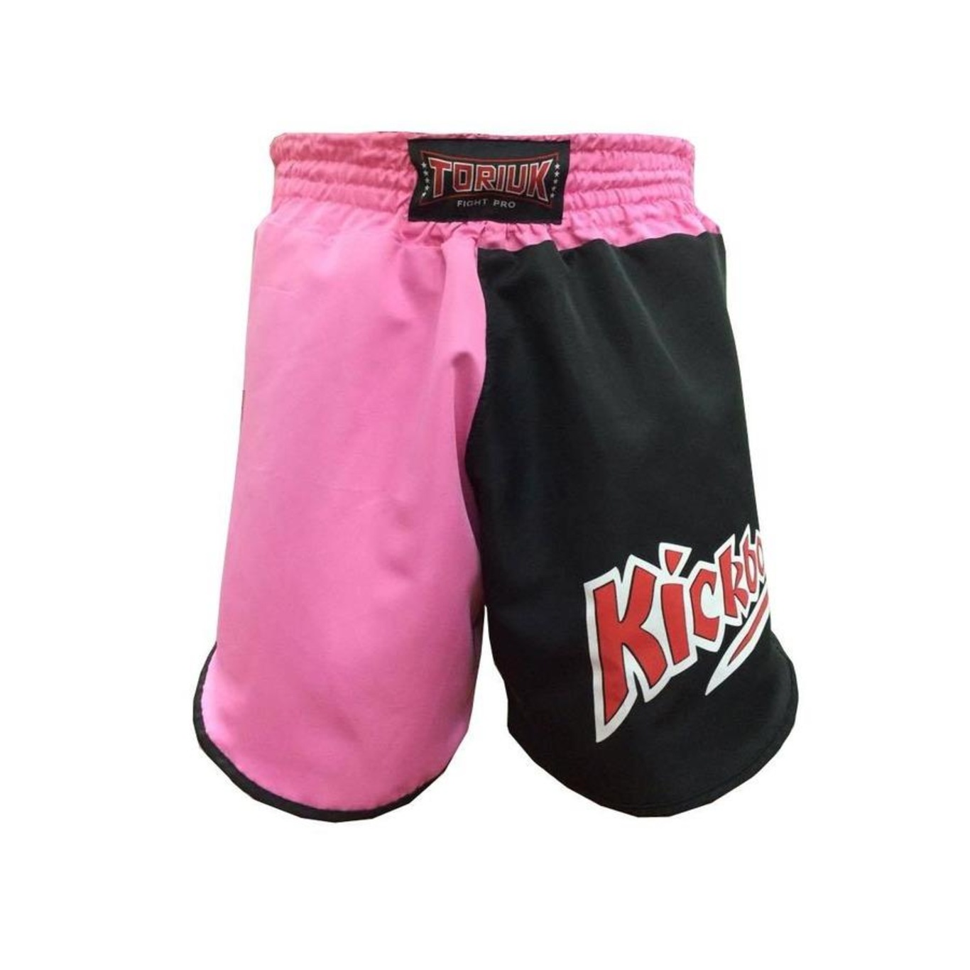 Calção / Short Kickboxing Feminino Cavado-  K1 V2- Preto/Rosa Toriuk . - Foto 2