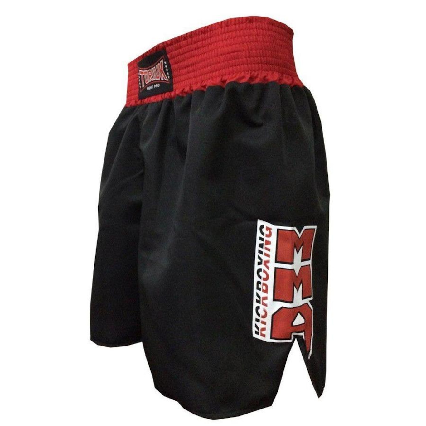 Calção Short Kickboxing New Kicks MMA Preto Cintura Vermelha Toriuk - Foto 4