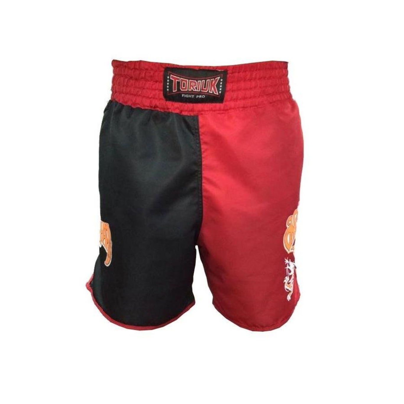 Calção Short Muay Thai Dragon Melt Quadrado Verm/Preto Toriuk - Foto 3