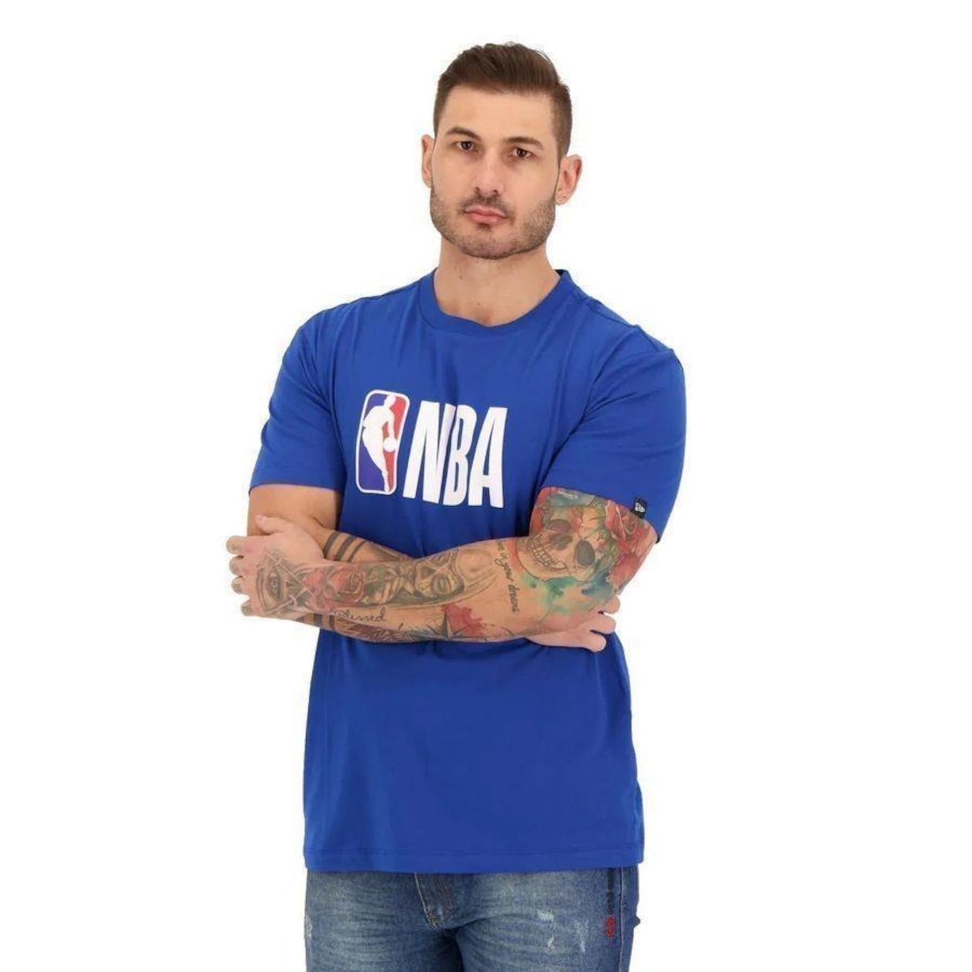 Camiseta New Era Core Logoman NBA - Masculina - Foto 5