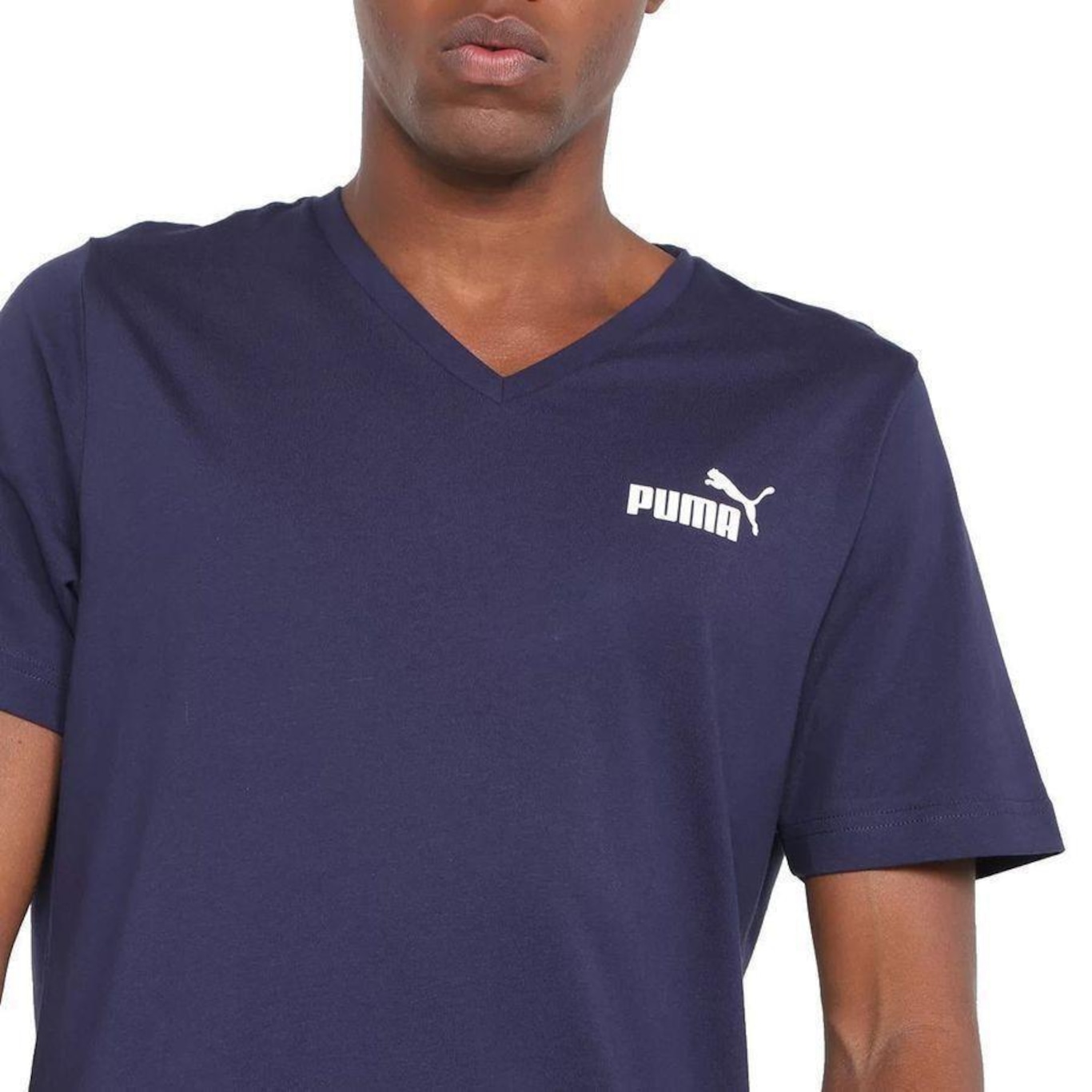 Camiseta Puma Ess V Neck - Masculina - Foto 3