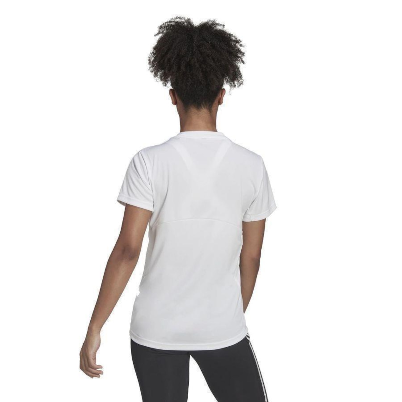 Camiseta adidas D2M Logo - Feminina - Foto 3