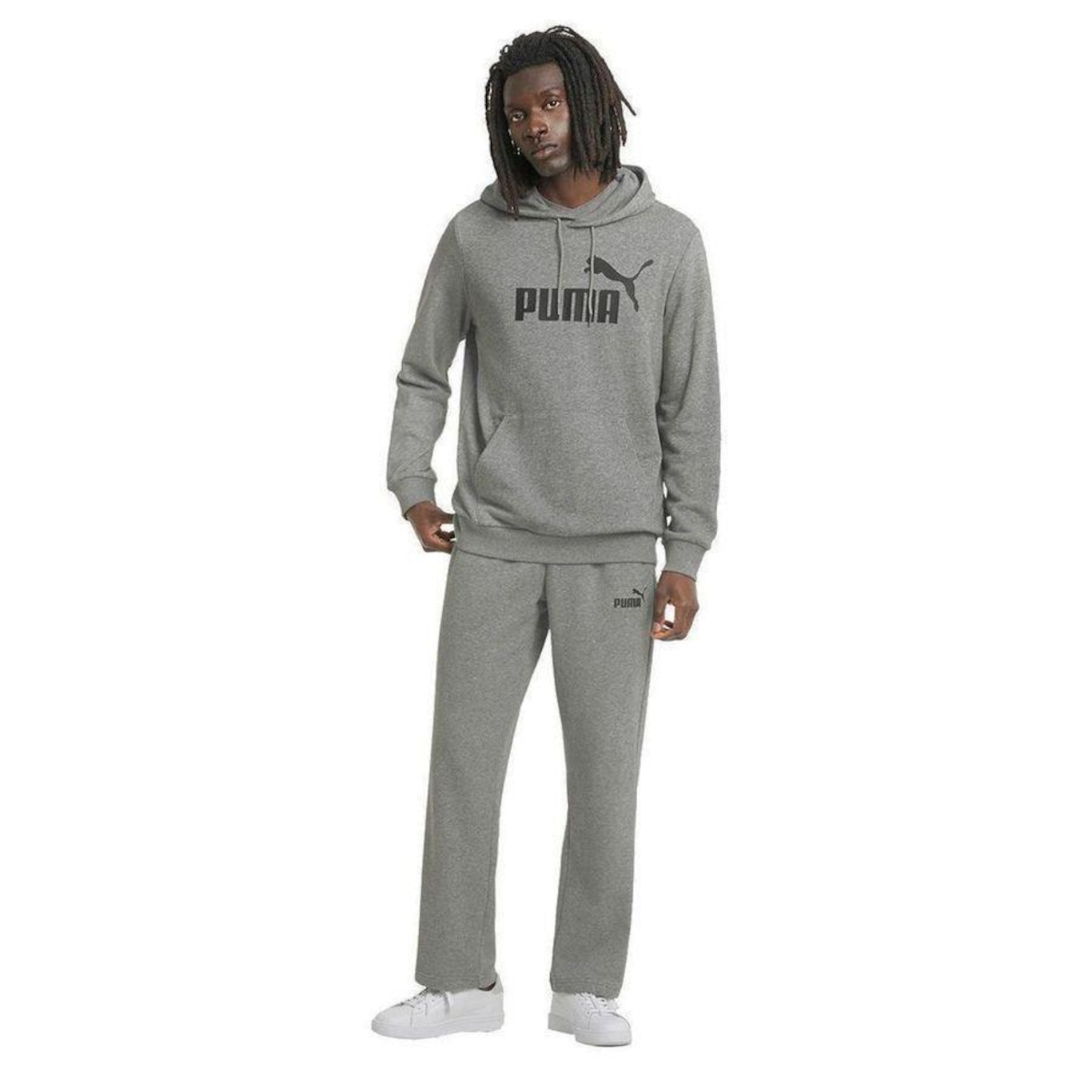 Blusão de Moletom com Capuz Puma Essentials Big Logo - Masculino - Foto 5