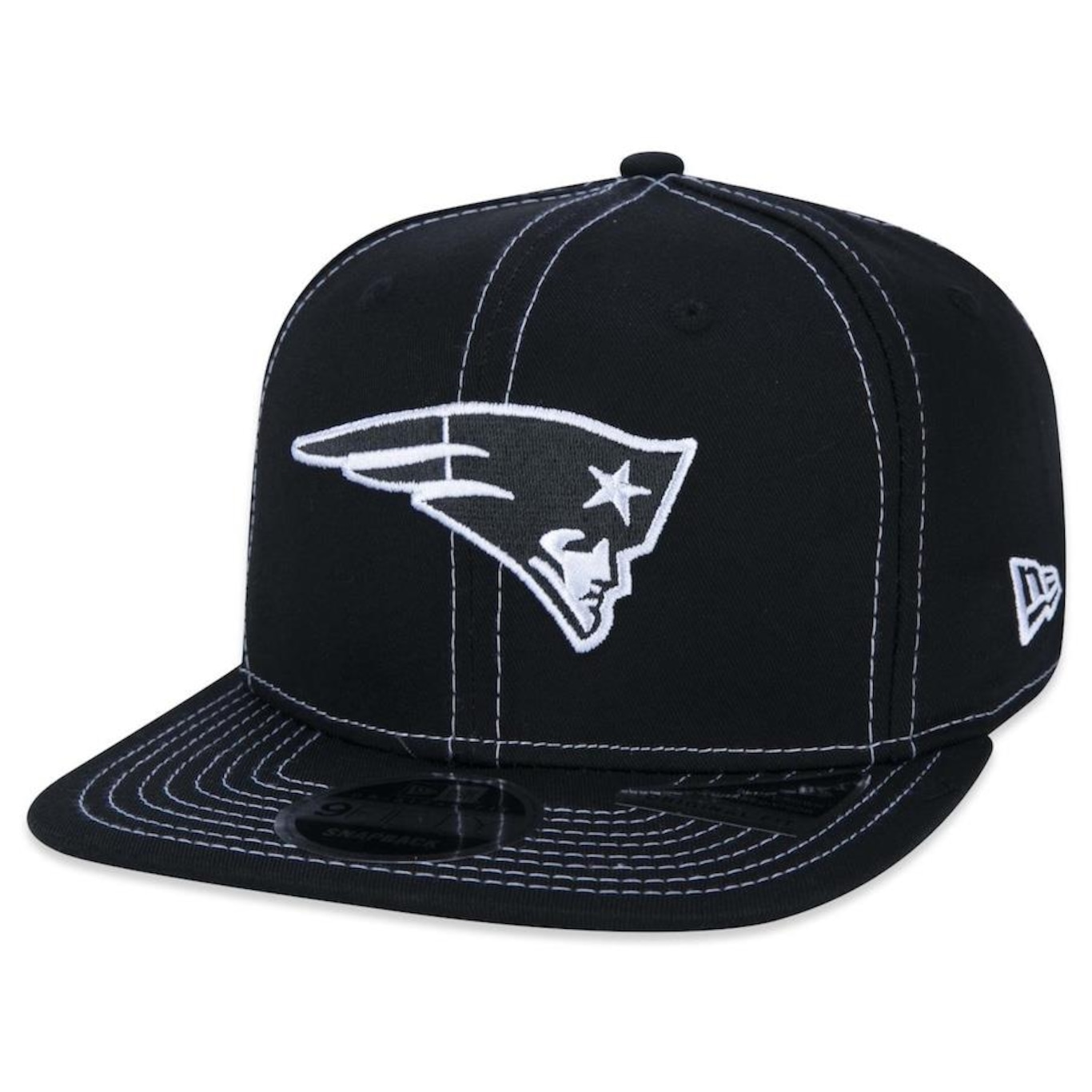 Boné Aba Reta New Era 9Fifty Original Fit NFL New England Patriots Core - Snapback - Adulto - Foto 1