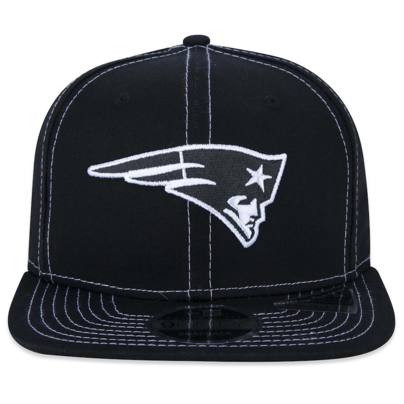 Boné Aba Reta New Era 9Fifty Original Fit NFL New England Patriots Core - Snapback - Adulto - Foto 2