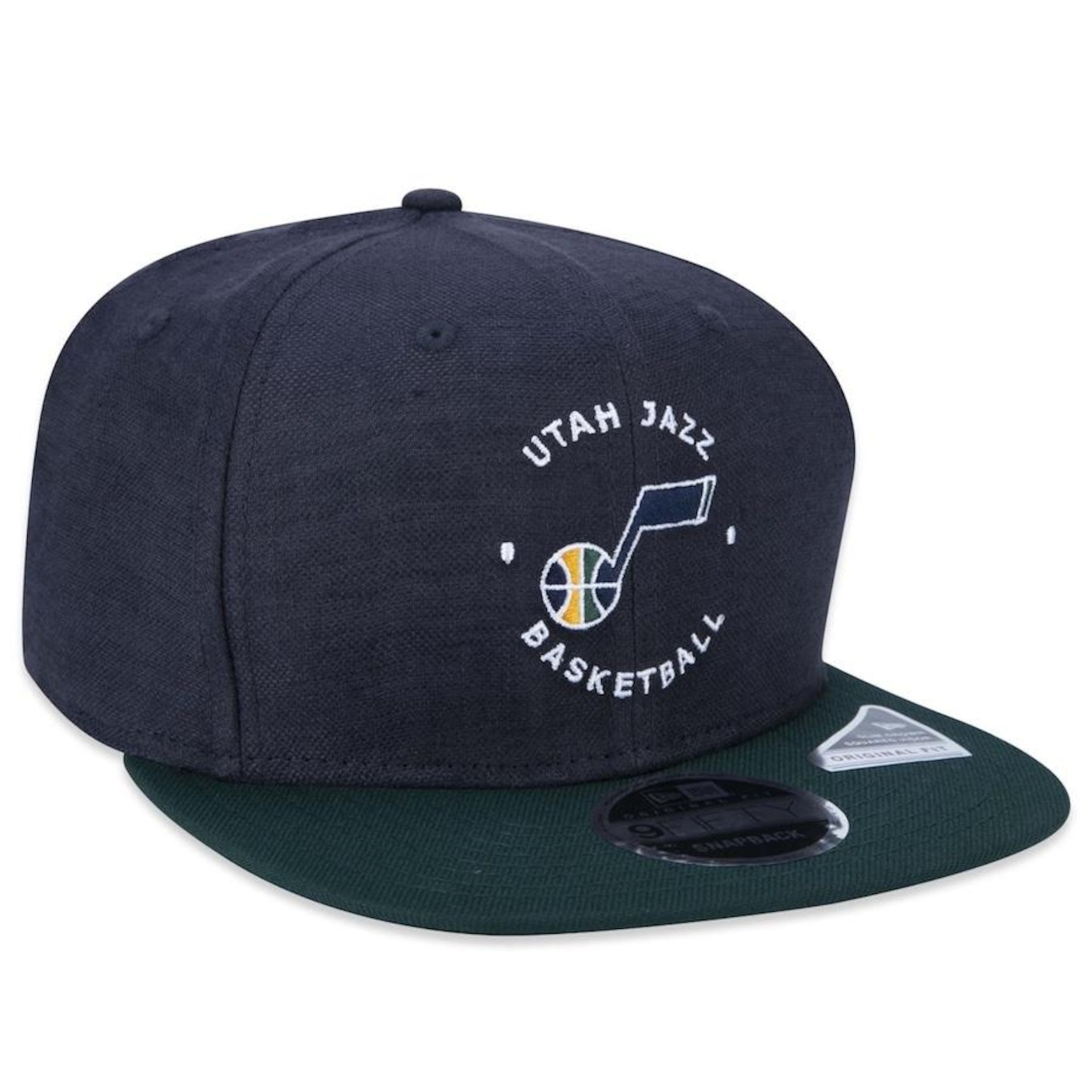 Boné Aba Reta New Era 9Fifty Original Fit NBA Utah Jazz Core - Snapback - Adulto - Foto 3