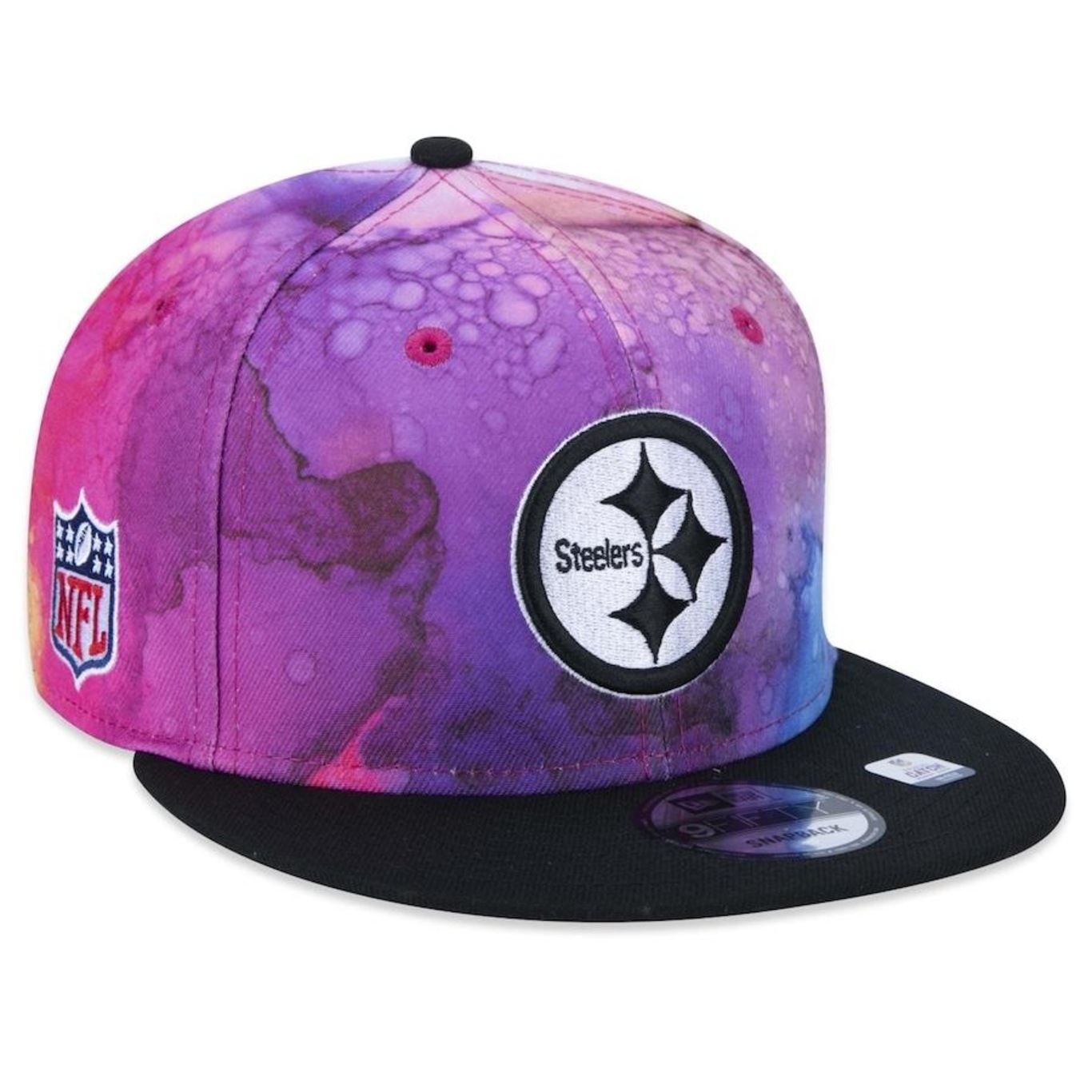 Boné Aba Reta New Era 9Fifty Pittsburgh Steelers Crucial Catch 2022 - Snapback - Adulto - Foto 1