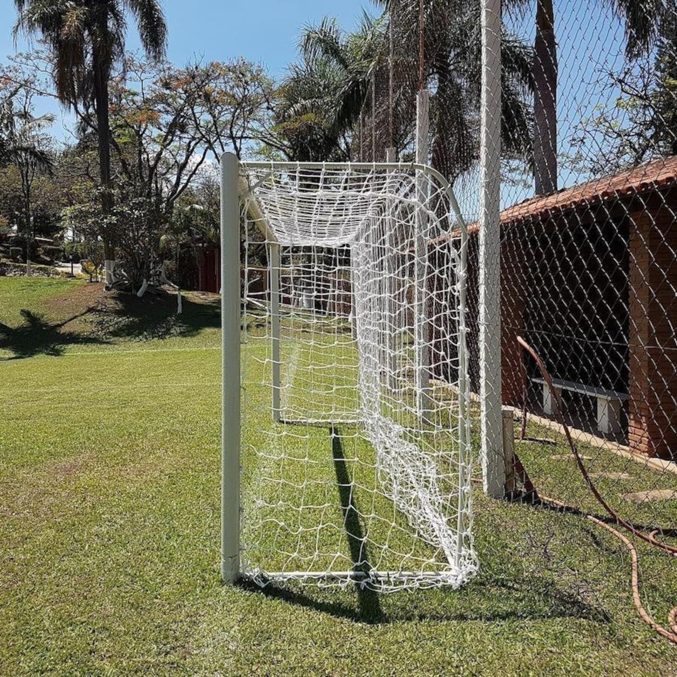 Rede para Trave de Gol Futsal Fio 4 Caixote Seda Futebol de Salão Gismar Redes - Par - Foto 6