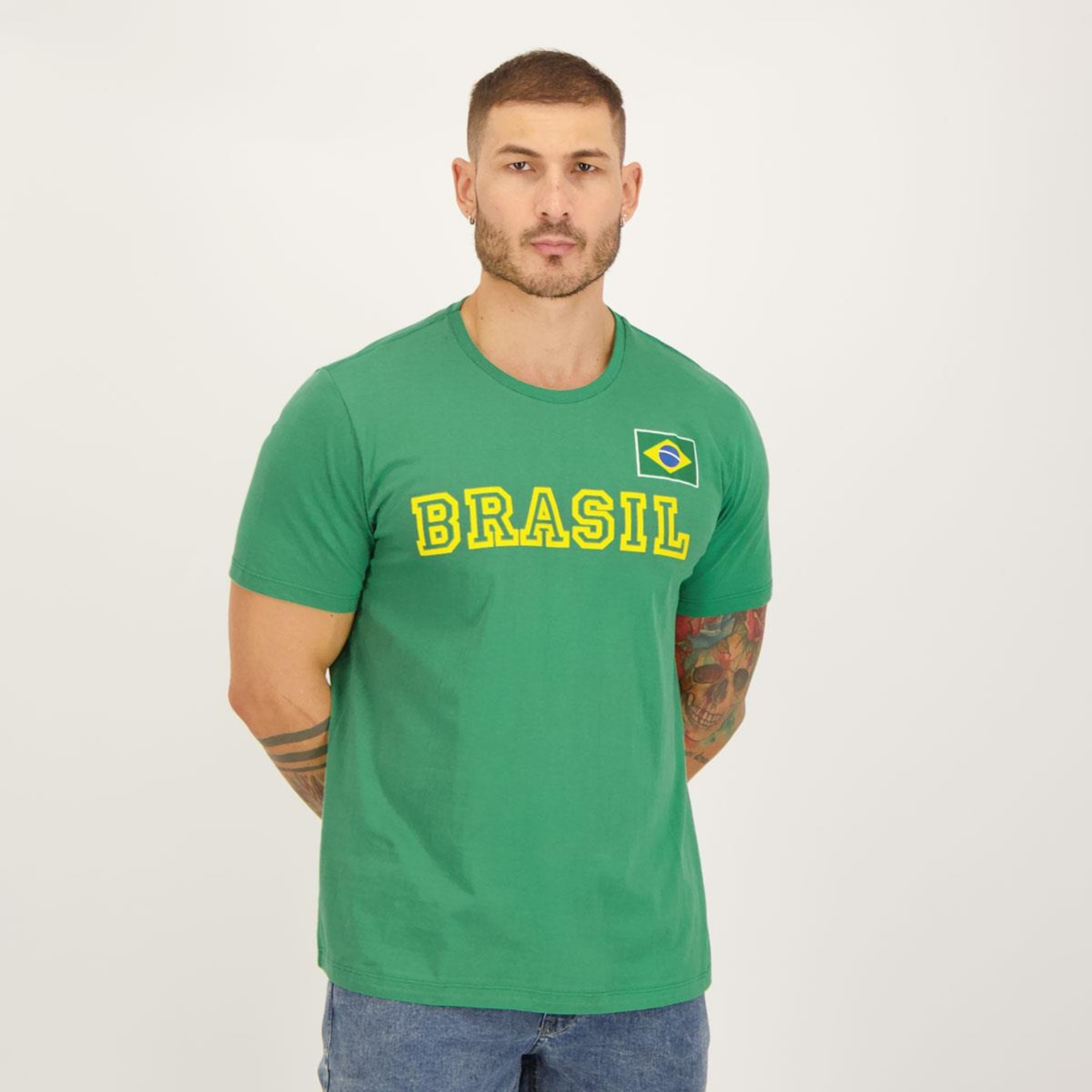 Camisa do Brasil Tibagi Futfanatics - Masculina - Foto 5