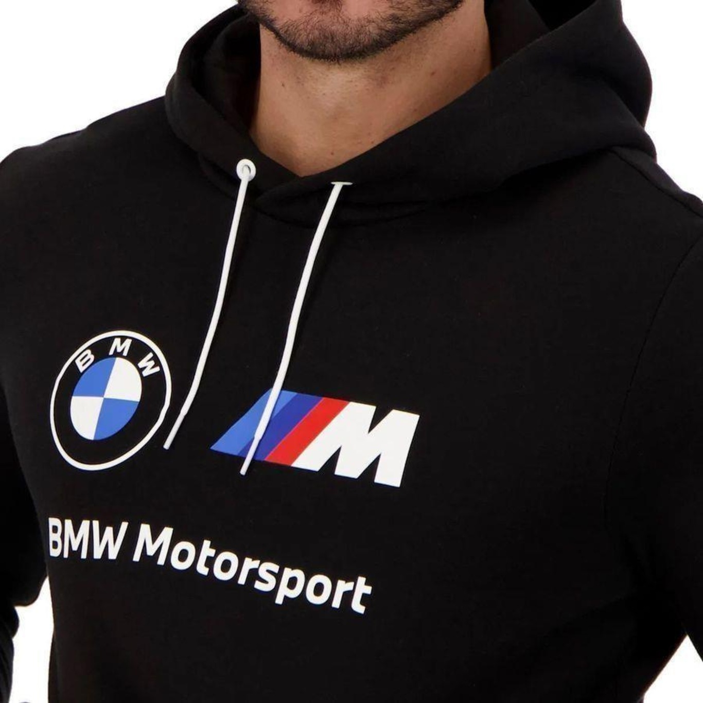 Blusão de Moletom Puma BMW Essentials Fleece - Masculino - Foto 3