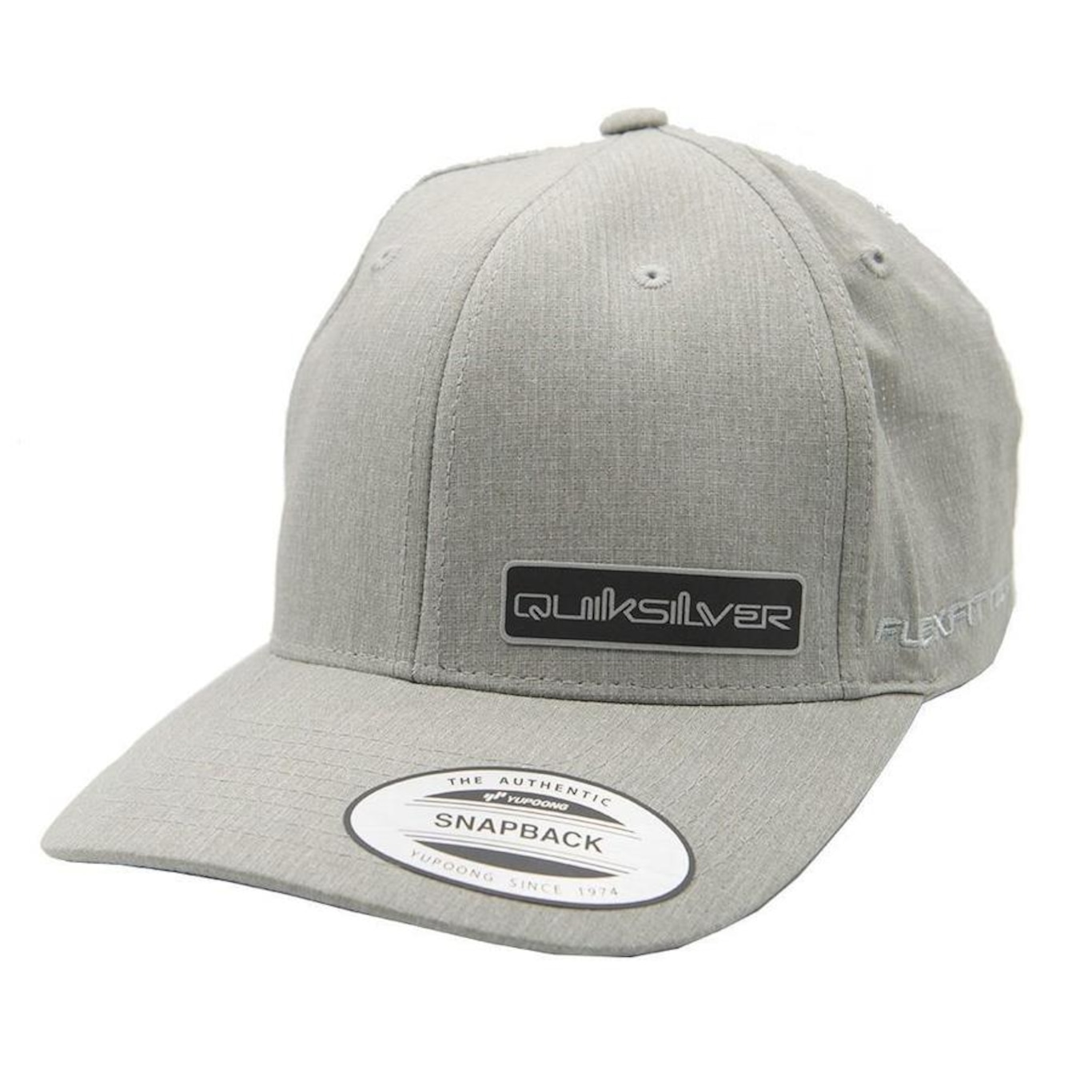 Boné Aba Curva Quiksilver Tech Net Sleet - Strapback - Adulto - Foto 1