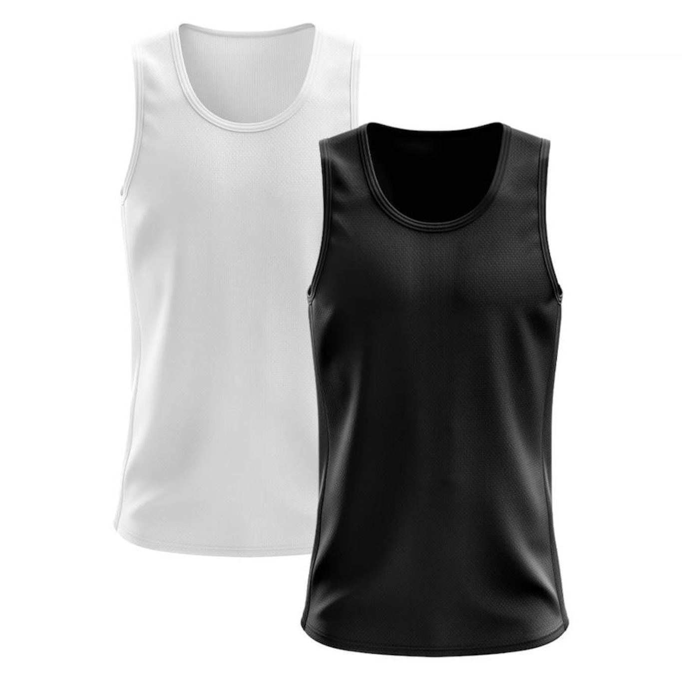 Camiseta Regata Térmica Whats Wear Dry Fit com Proteção Solar UV - Masculina - 2 Unds - Foto 1