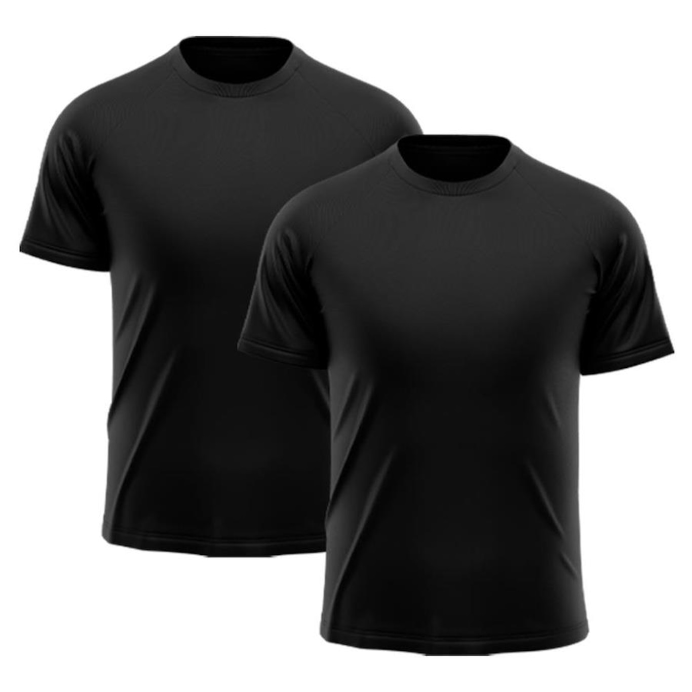 Camiseta Whats Wear Raglan Dry Fit com Proteção Solar UV - Masculina - 2 Unds - Foto 1