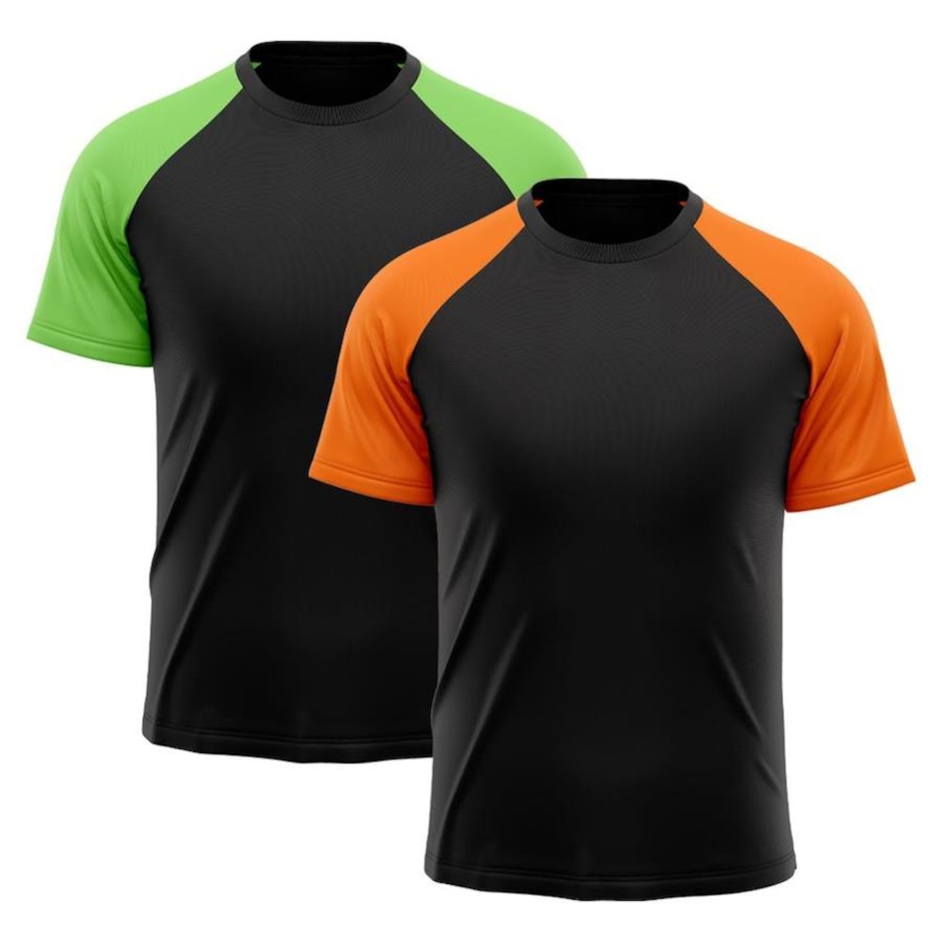 Camiseta Whats Wear Raglan Dry Fit com Proteção Solar UV - Masculina - 2 Unds - Foto 1