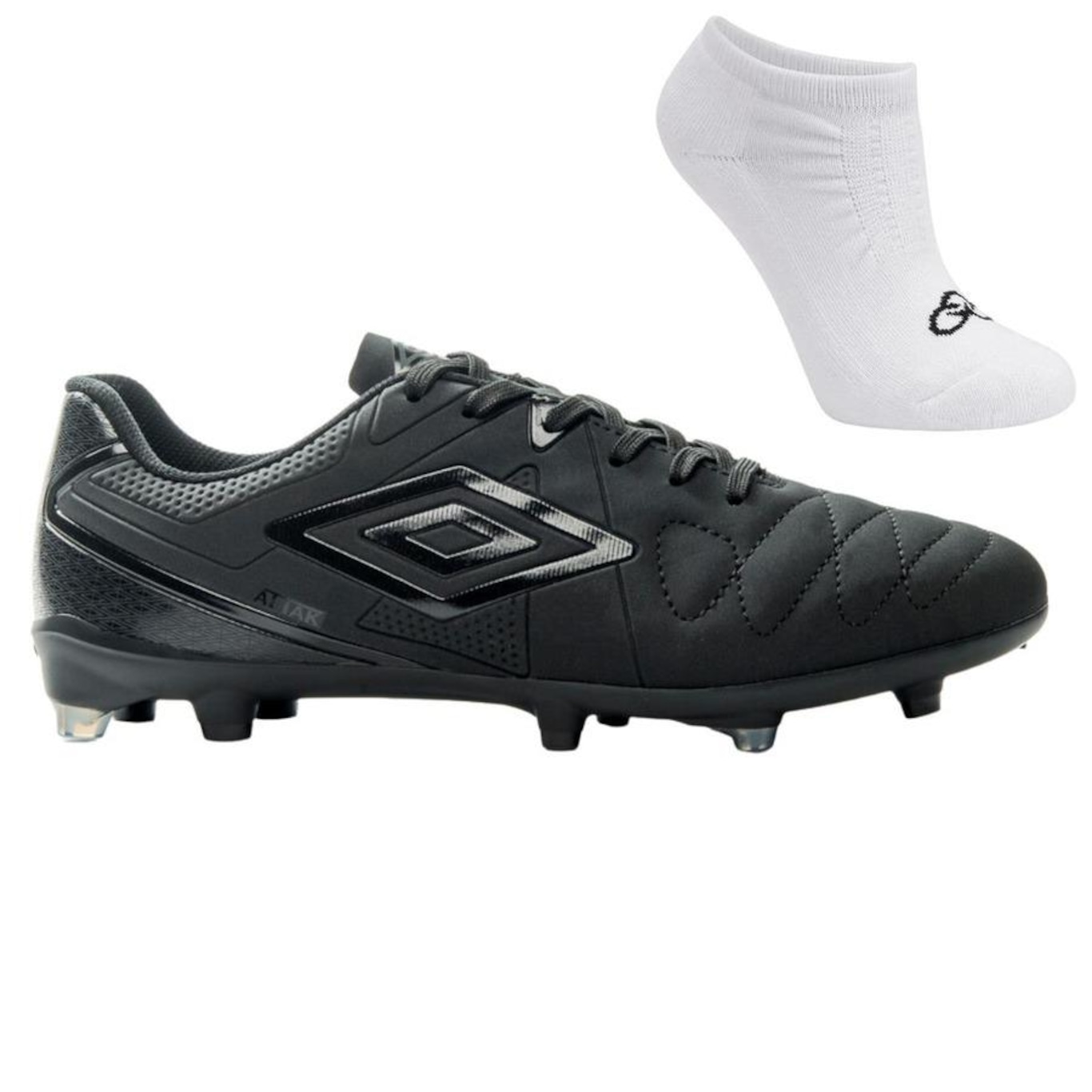 Chuteira de Campo Umbro Attak Eternal + Par de Meias - Adulto - Foto 1