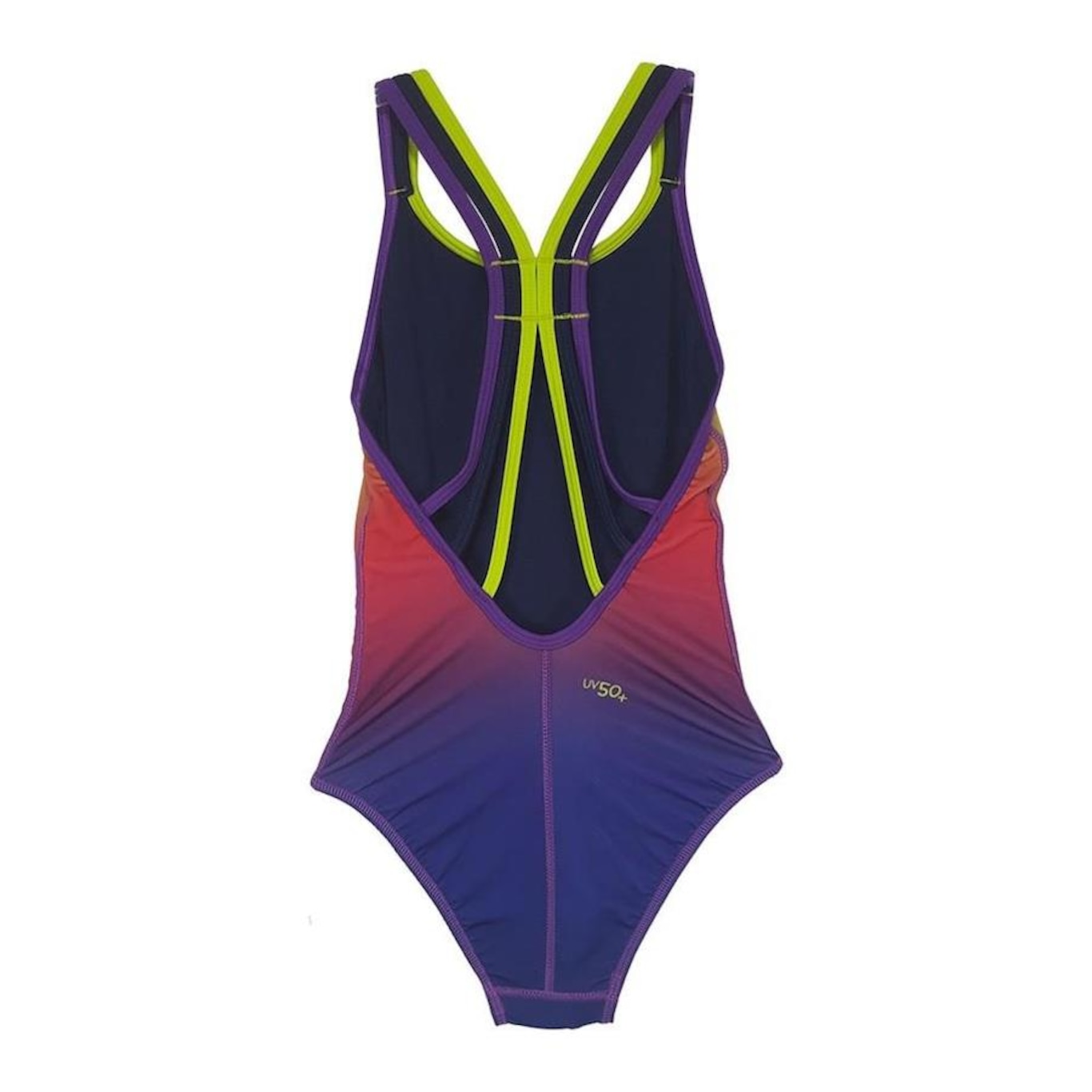 Maiô para Natação Speedo Stripes Midnight Sun Colors - Infantil - Foto 2