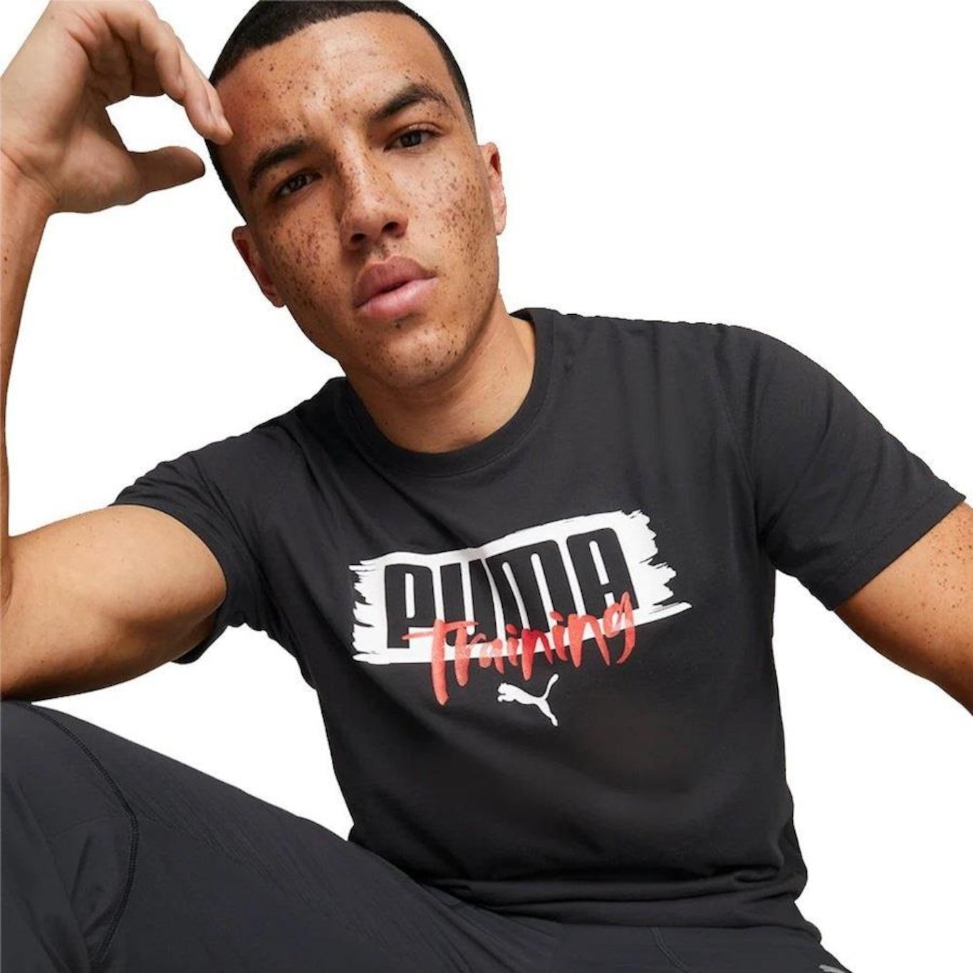 Camiseta Puma Graphic Branded - Masculina - Foto 1