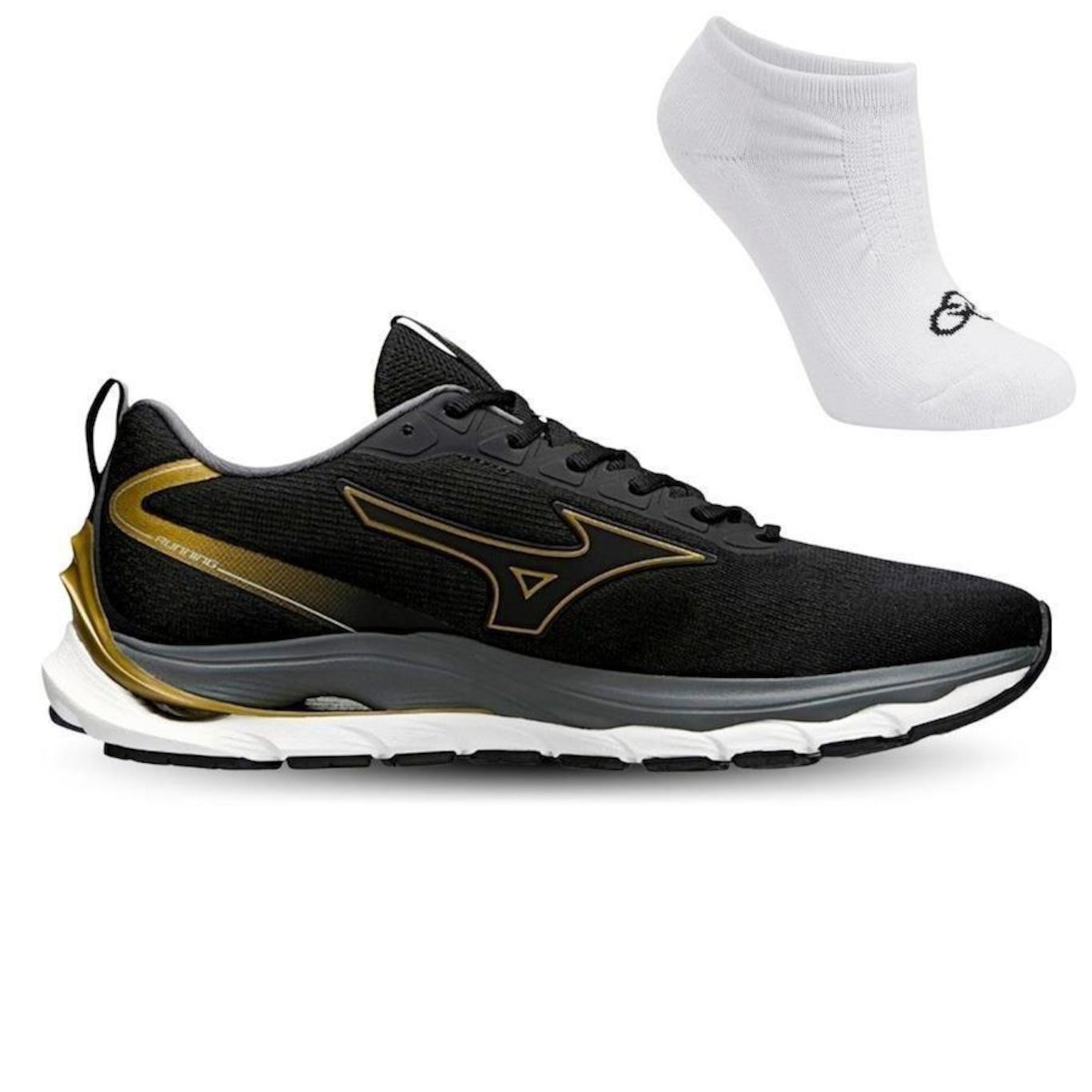 Tênis Mizuno Wave Dynasty 5 + 1 Par de Meias - Masculino - Foto 1