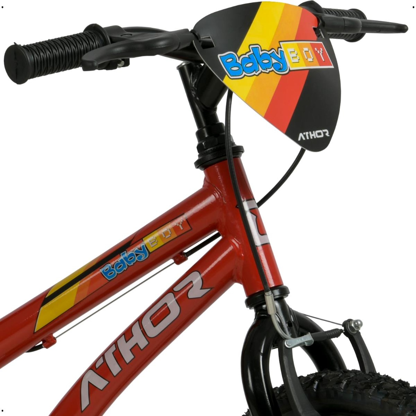 Bicicleta Athor Baby Boy com Rodinha - Aro 16 - Freio V-Brake - 1 Velocidade - Infantil - Foto 3