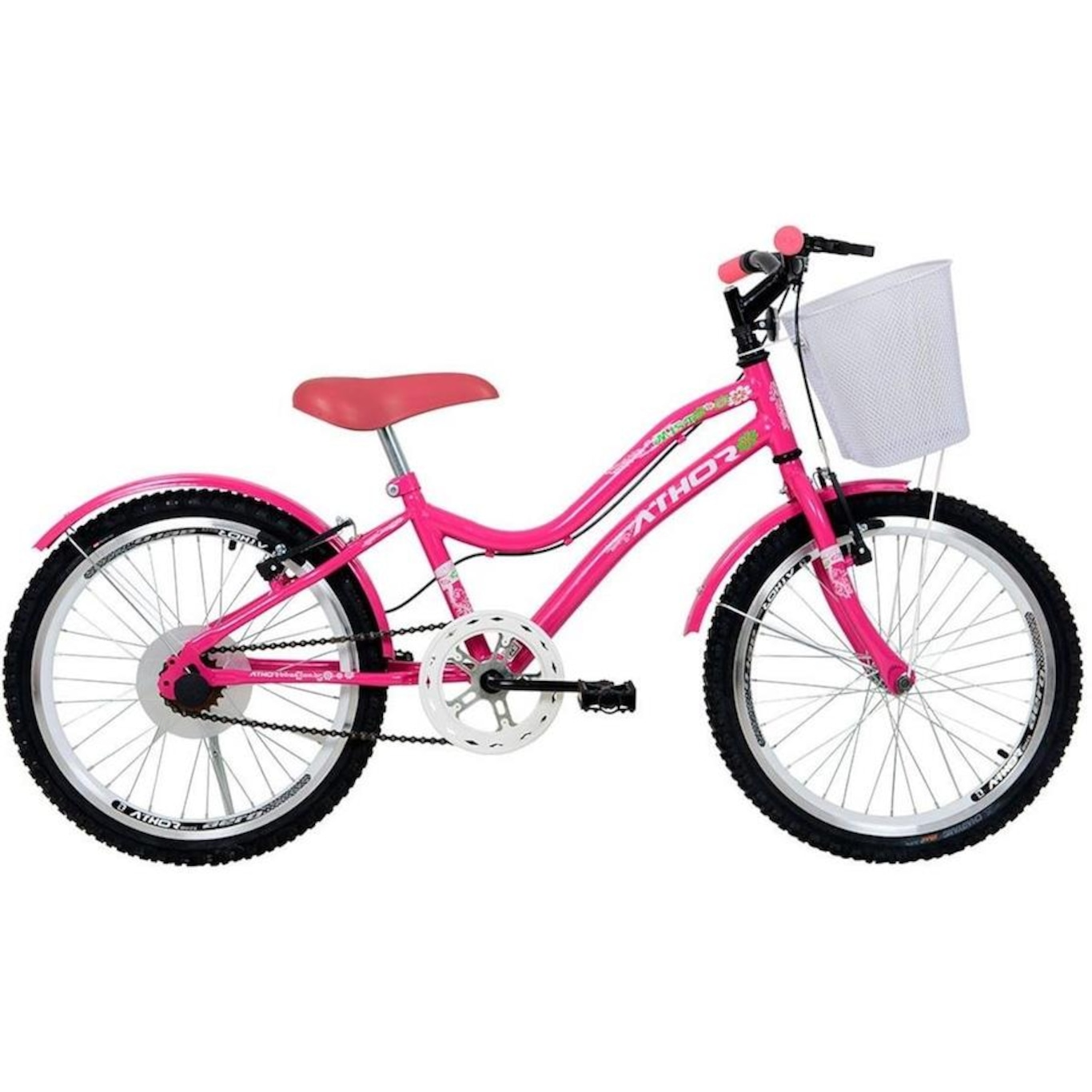 Bicicleta Athor Mist com Cestinha - Aro 20 - Freio V-Brake - Infantil - Foto 1