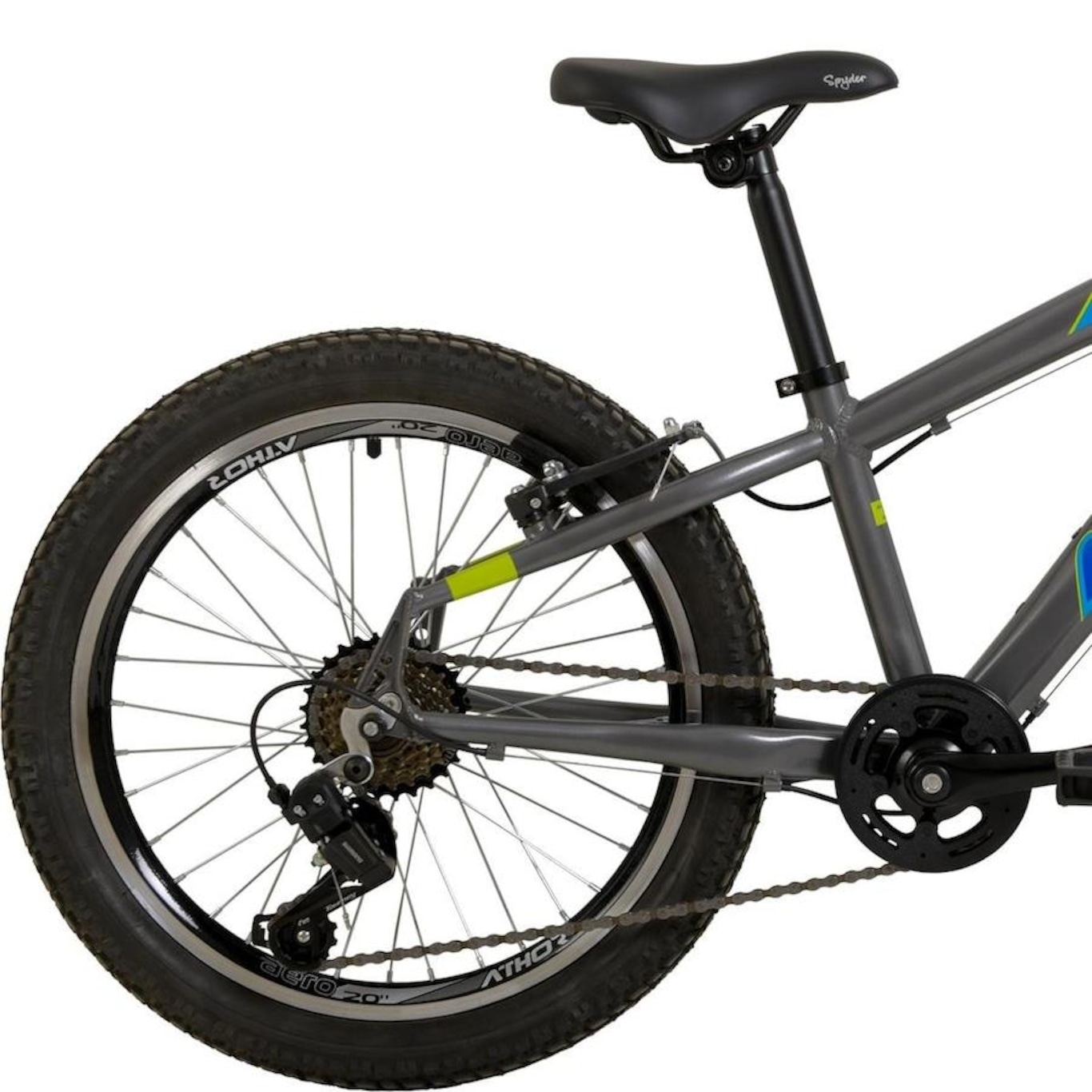 Bicicleta Aro 20 Athor Brave Tourney Freio V-Brake Shimano 7 Velocidades - Infantil - Foto 2