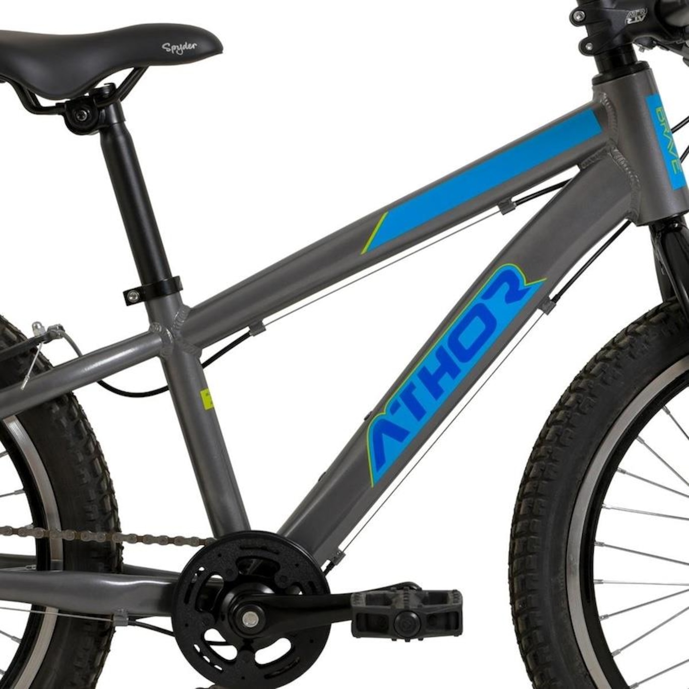 Bicicleta Aro 20 Athor Brave Tourney Freio V-Brake Shimano 7 Velocidades - Infantil - Foto 3