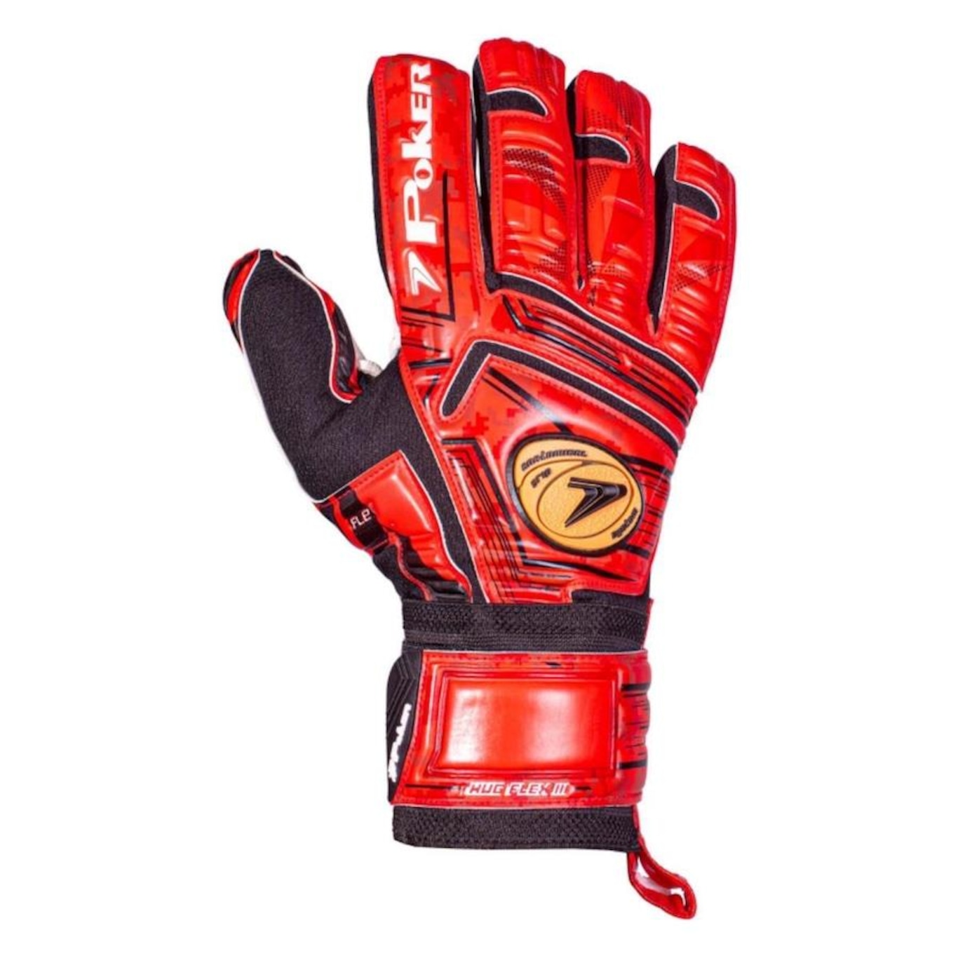 Luvas de Goleiro Poker Profissional Hug Flex II - Adulto - Foto 2