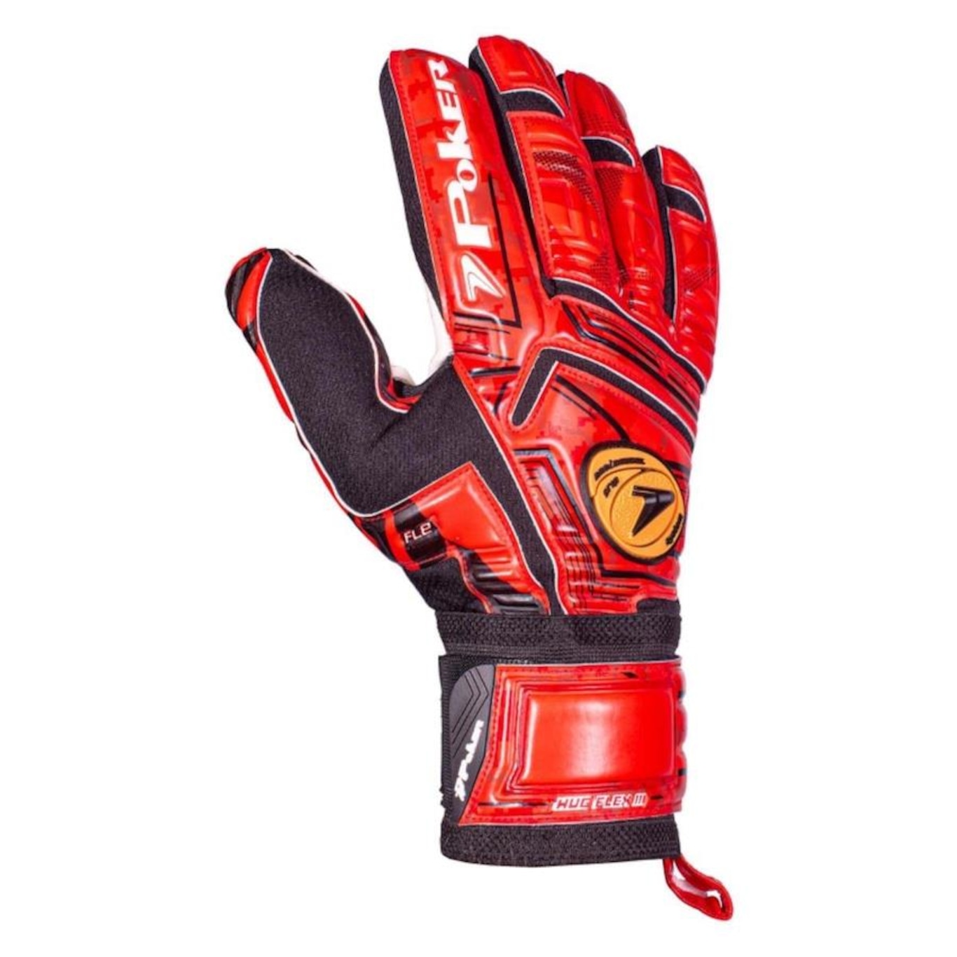 Luvas de Goleiro Poker Profissional Hug Flex II - Adulto - Foto 3